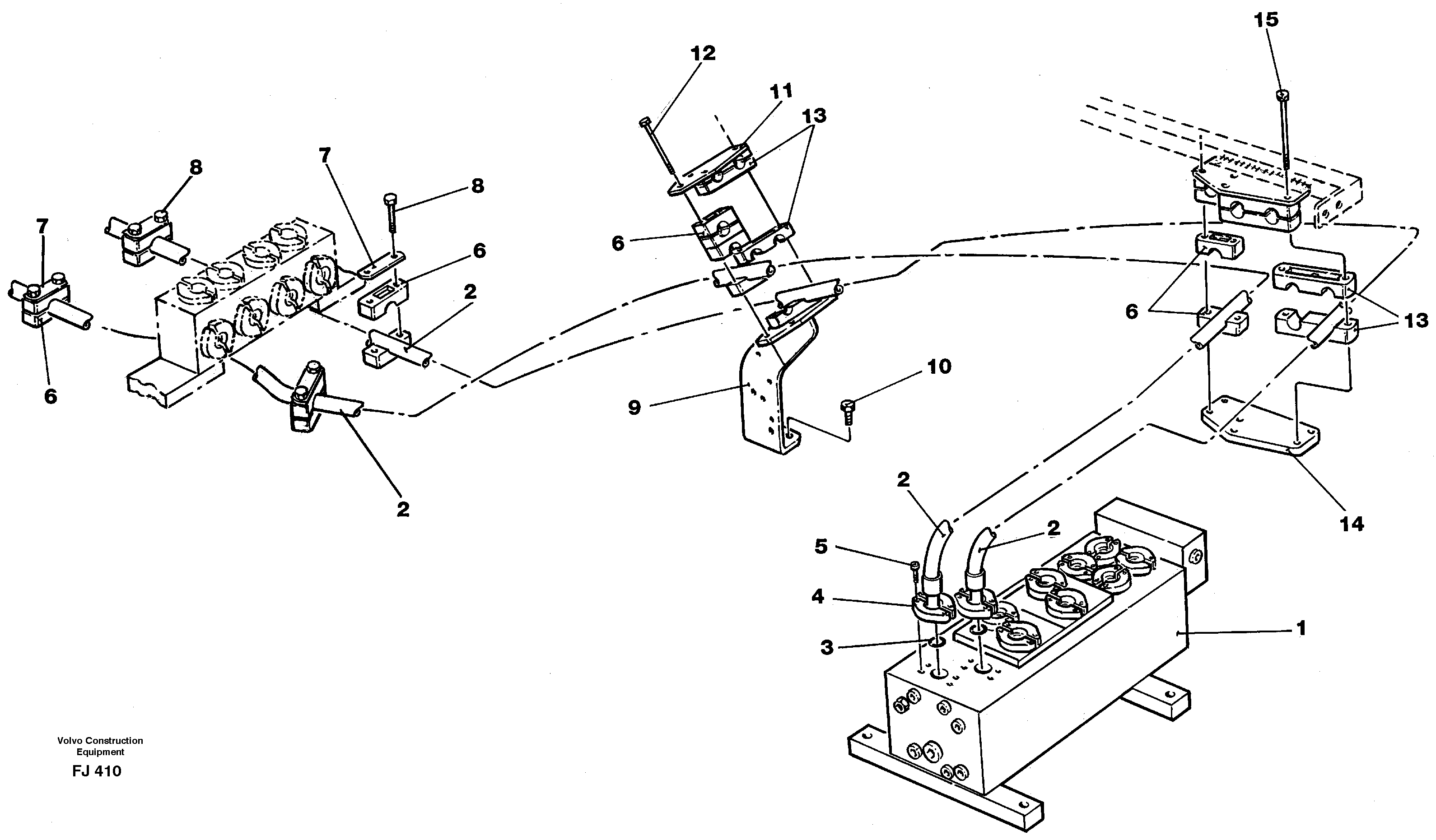 Схема запчастей Volvo EC200 - 45070 Hydraulic system, boom EC200 ?KERMAN ?KERMAN EC200