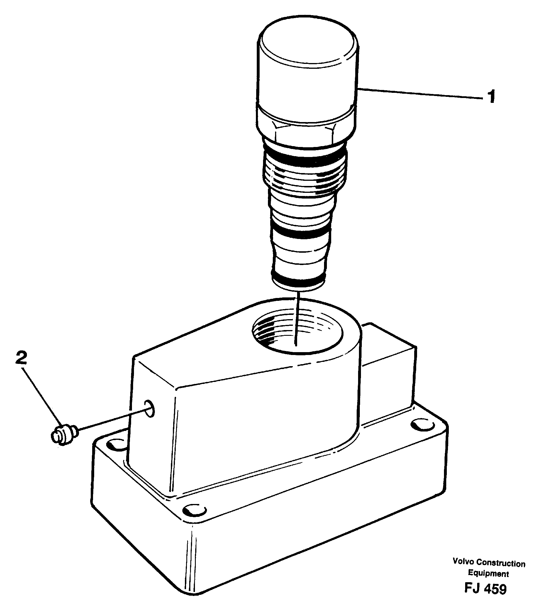 Схема запчастей Volvo EC200 - 24008 Pressure limiting valve EC200 ?KERMAN ?KERMAN EC200