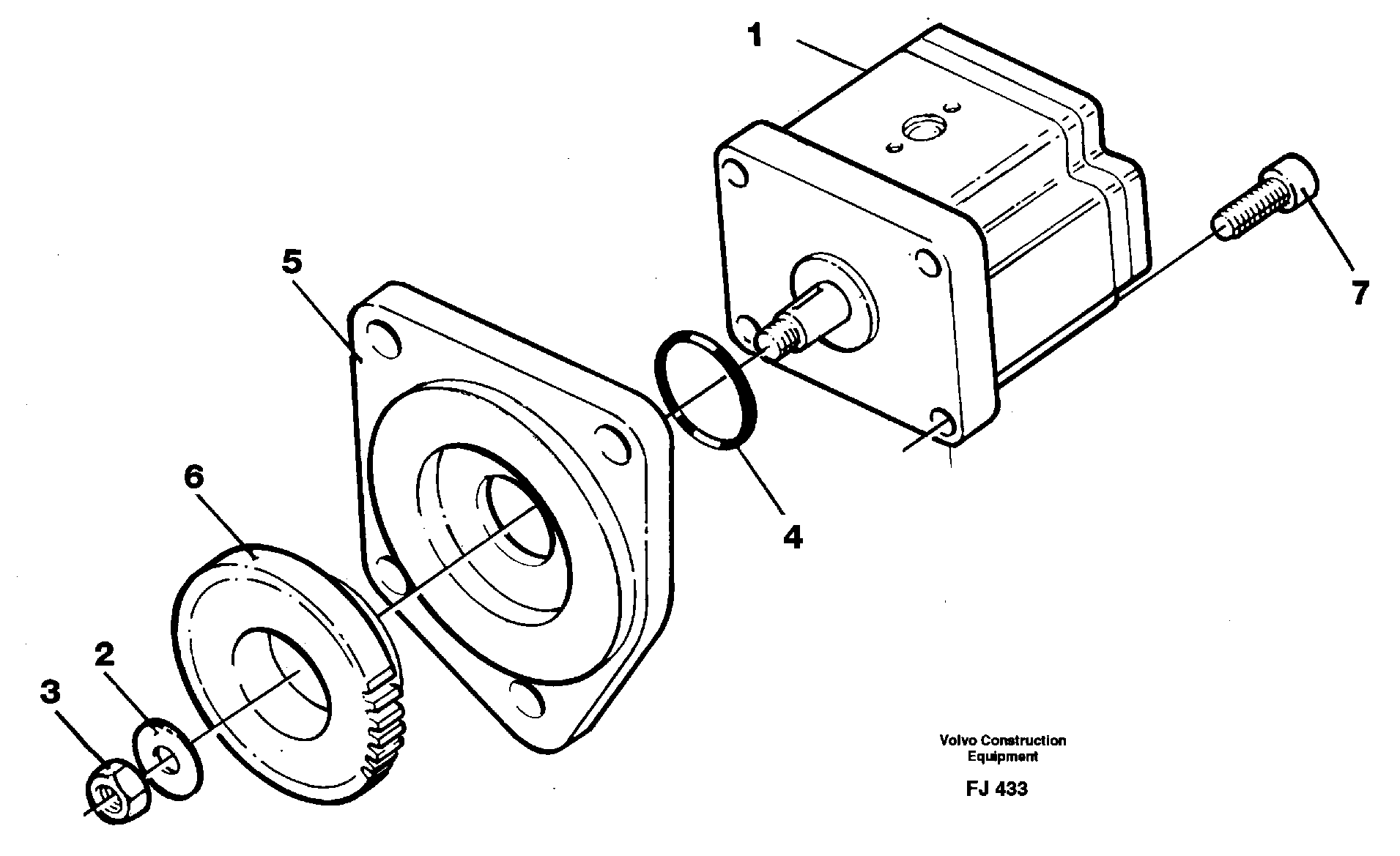 Схема запчастей Volvo EC200 - 24015 Servo pump EC200 ?KERMAN ?KERMAN EC200