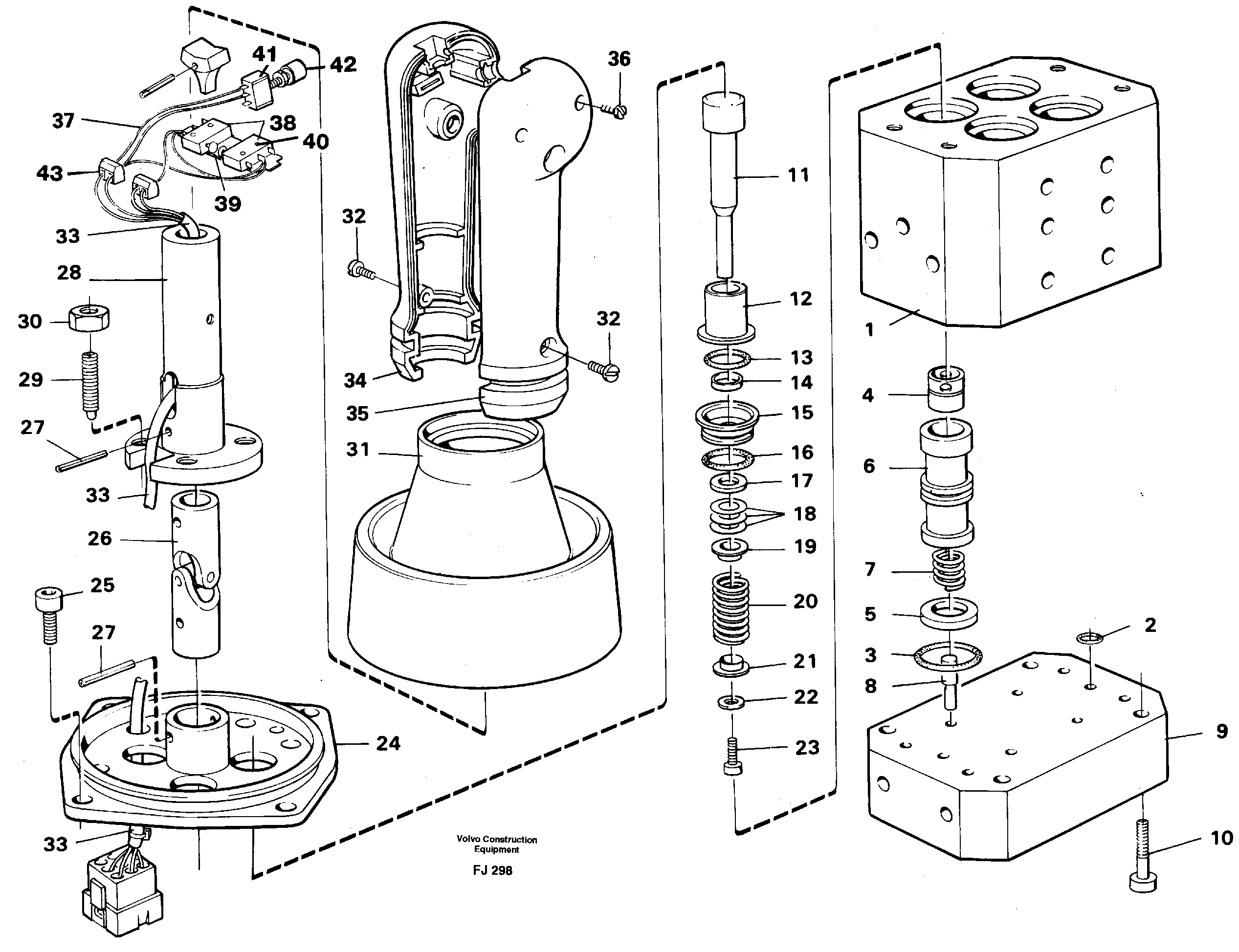 Схема запчастей Volvo EC200 - 41965 Control pressure valve EC200 ?KERMAN ?KERMAN EC200