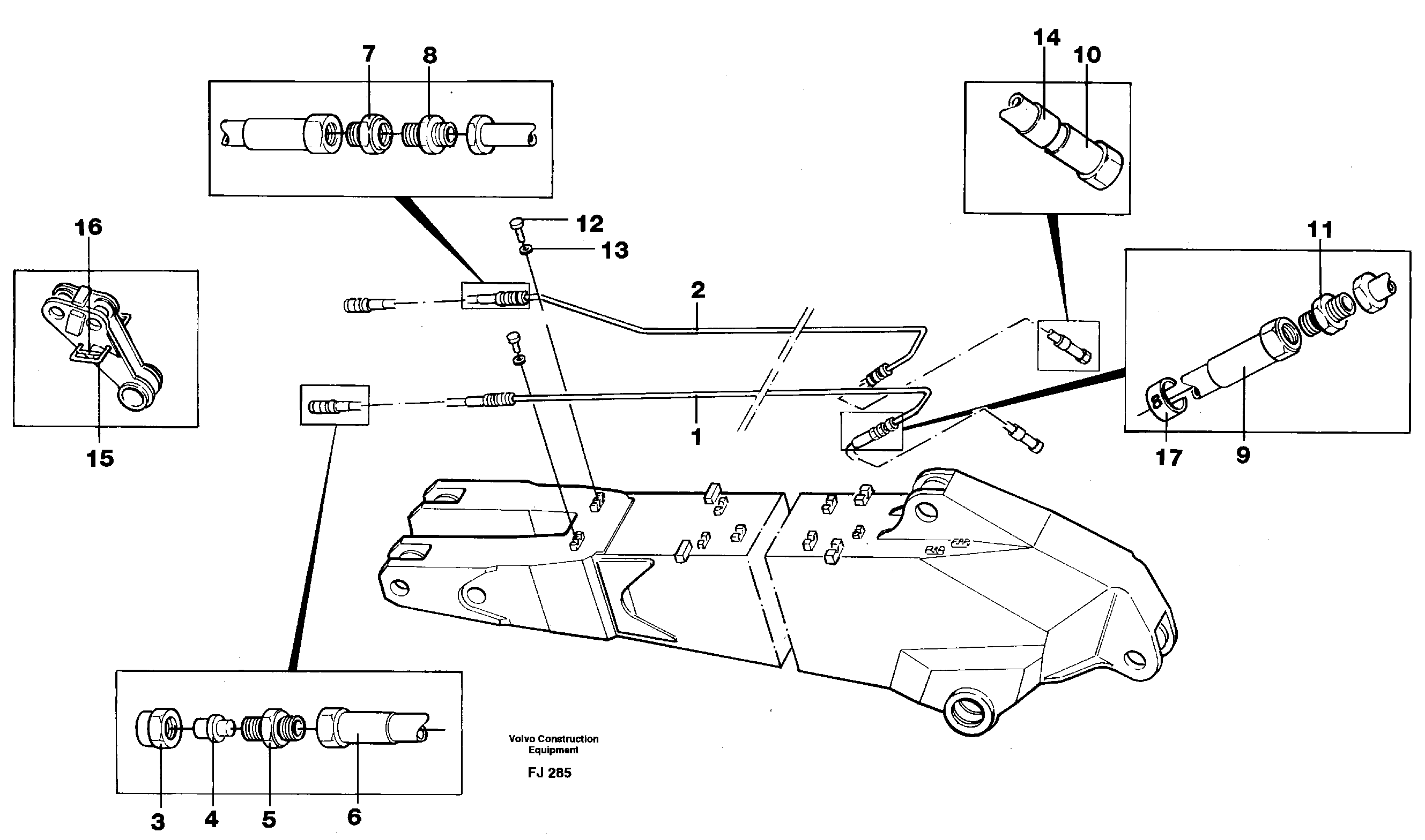 Схема запчастей Volvo EC200 - 41977 Hydr. quick fit equipm. on dipper arm EC200 ?KERMAN ?KERMAN EC200