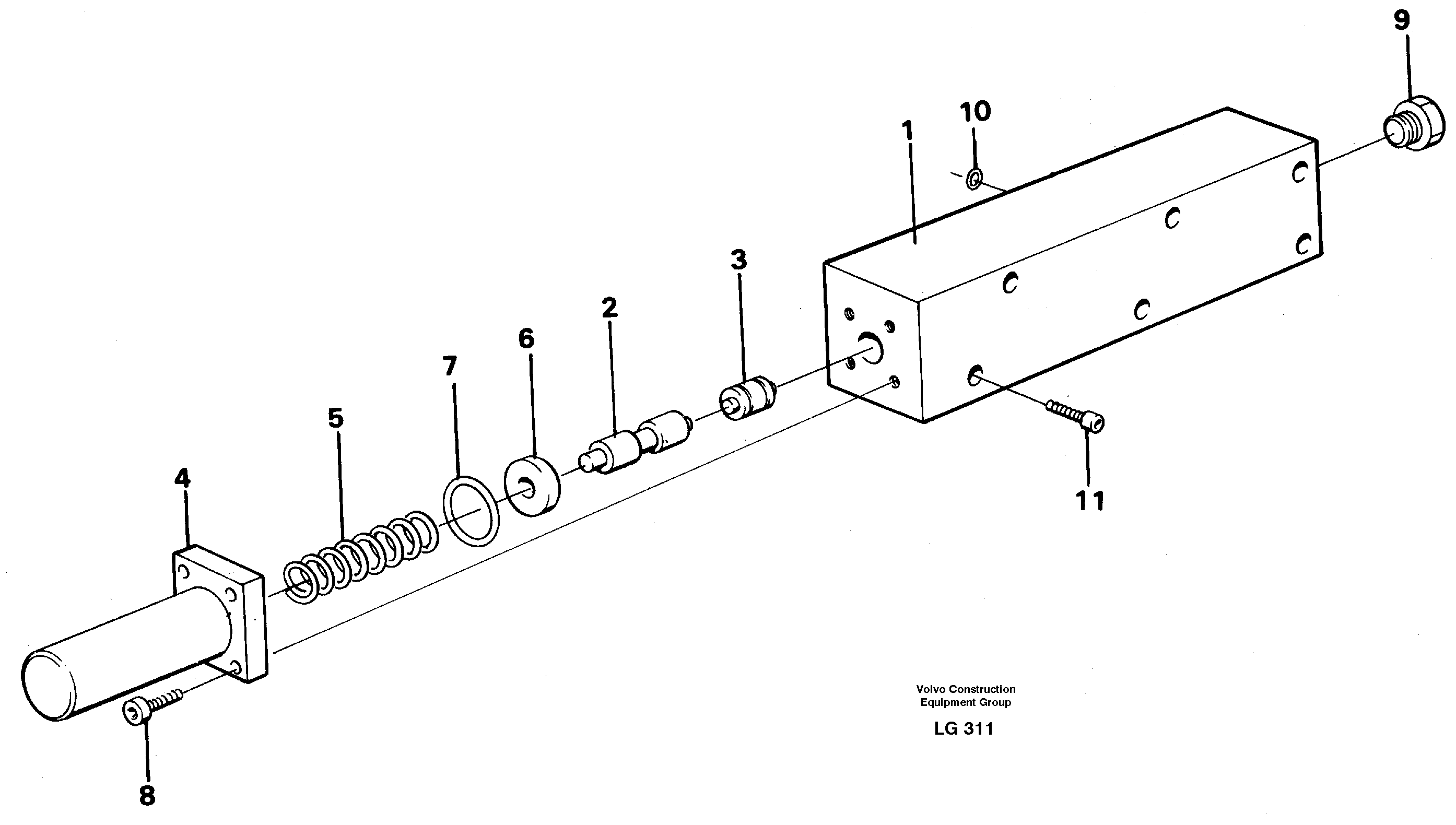 Схема запчастей Volvo EC200 - 19291 Fuel miser valve EC200 SER NO 2760-