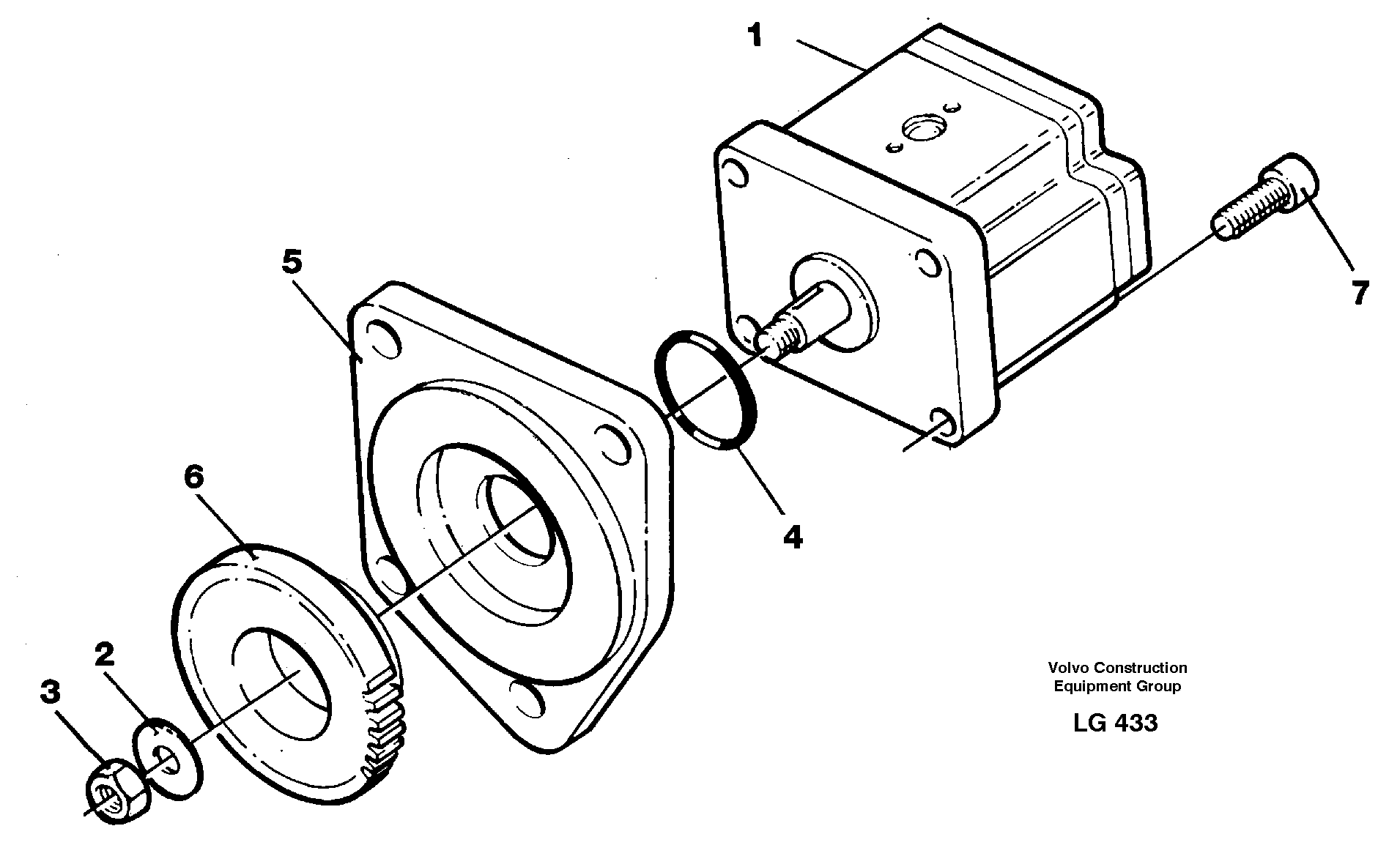 Схема запчастей Volvo EC200 - 29217 Servo pump EC200 SER NO 2760-