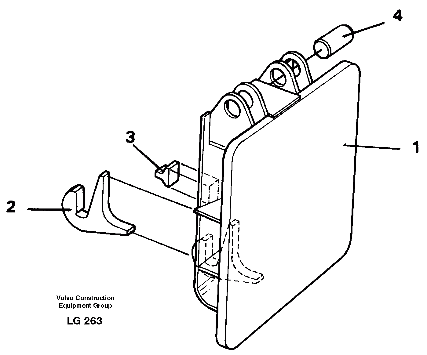 Схема запчастей Volvo EC200 - 9848 Hammer plate EC200 SER NO 2760-