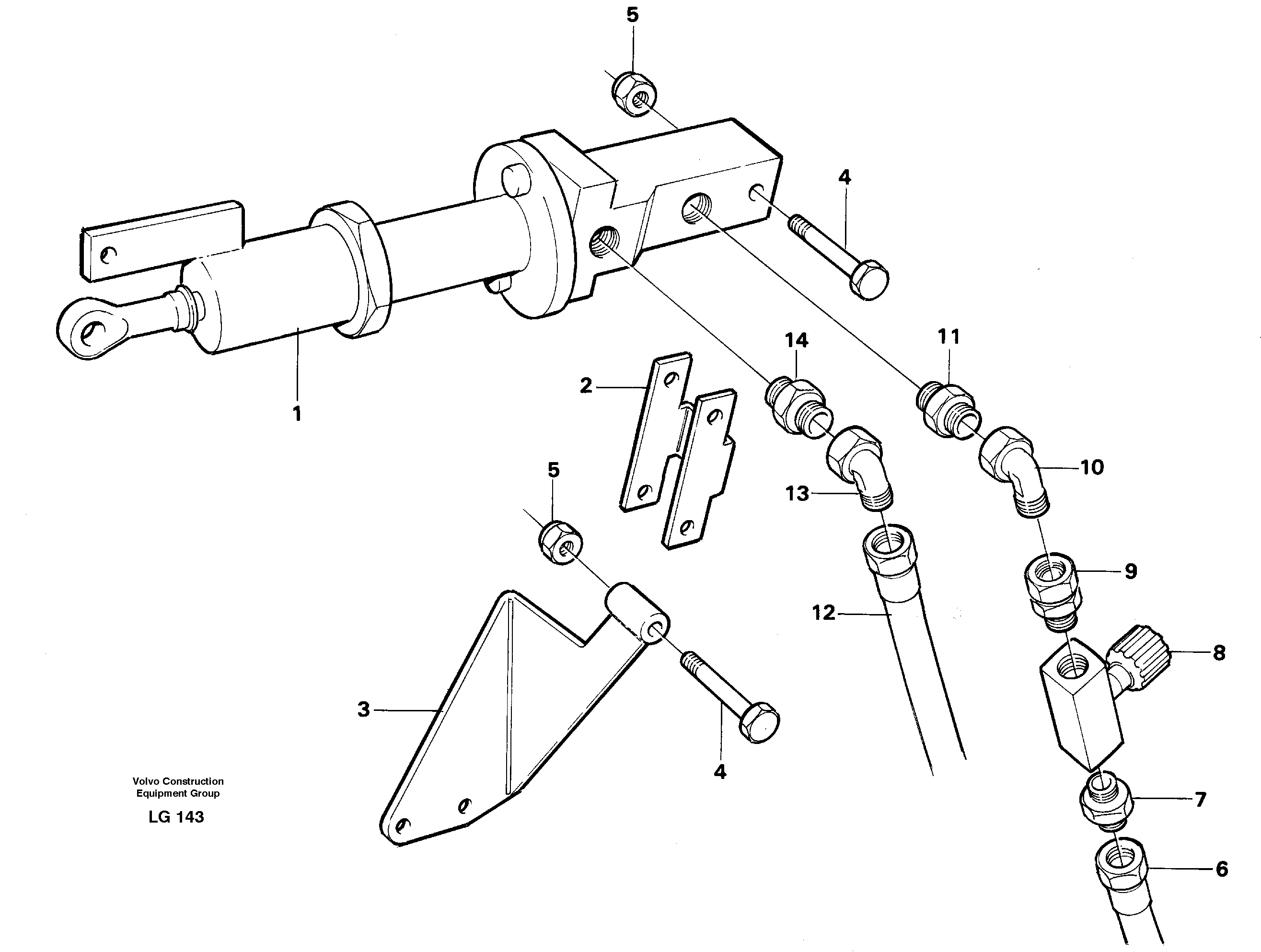 Схема запчастей Volvo EC200 - 38708 Fuel miser EC200 SER NO 2760-