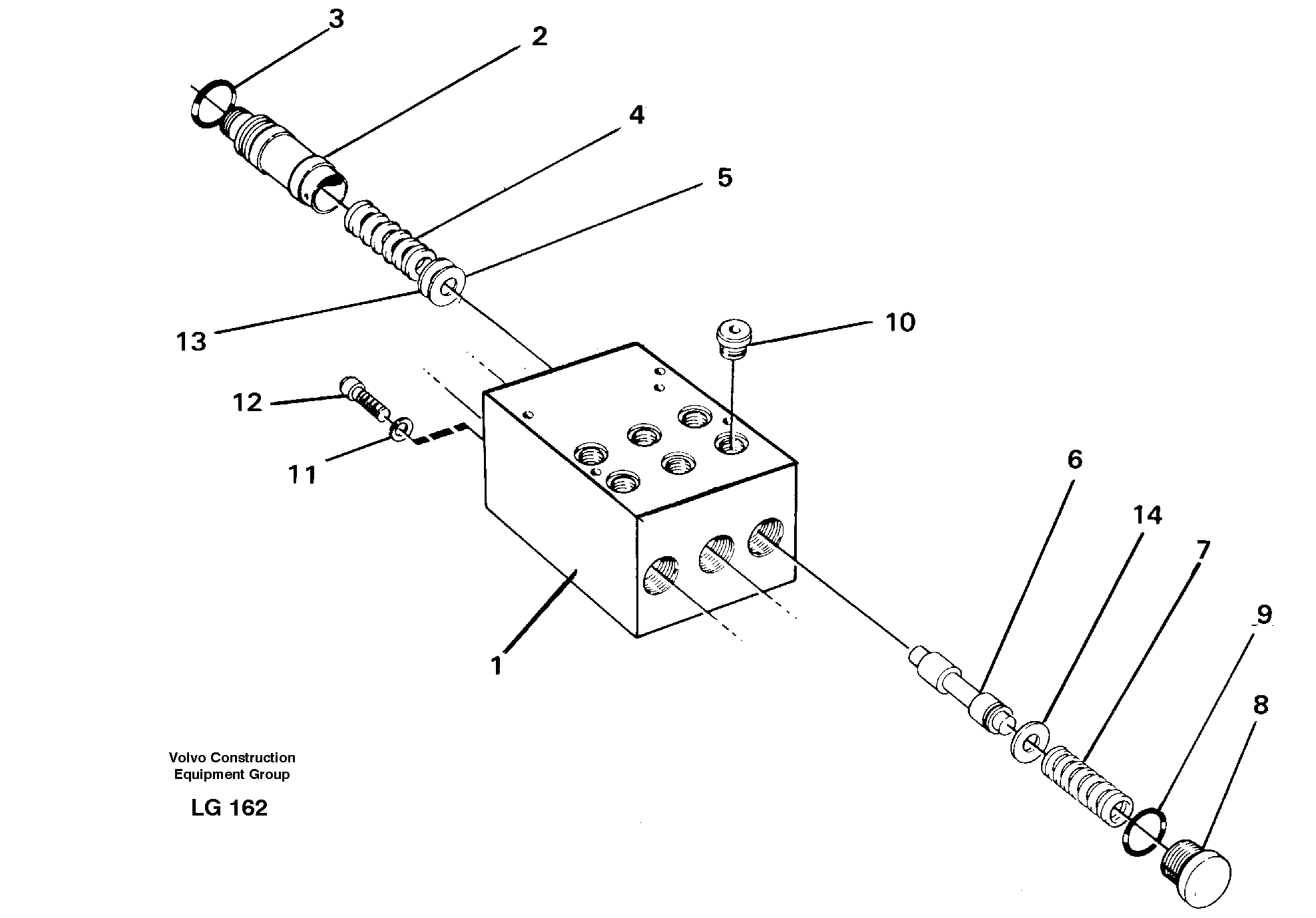 Схема запчастей Volvo EC200 - 11052 Pedal valve EC200 SER NO 2760-