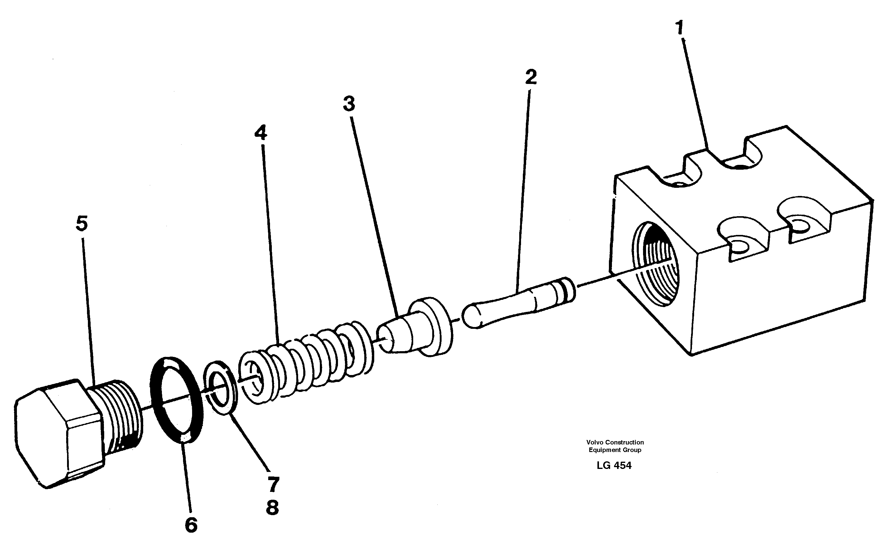 Схема запчастей Volvo EC200 - 18563 Pressure lim. valve EC200 SER NO 2760-