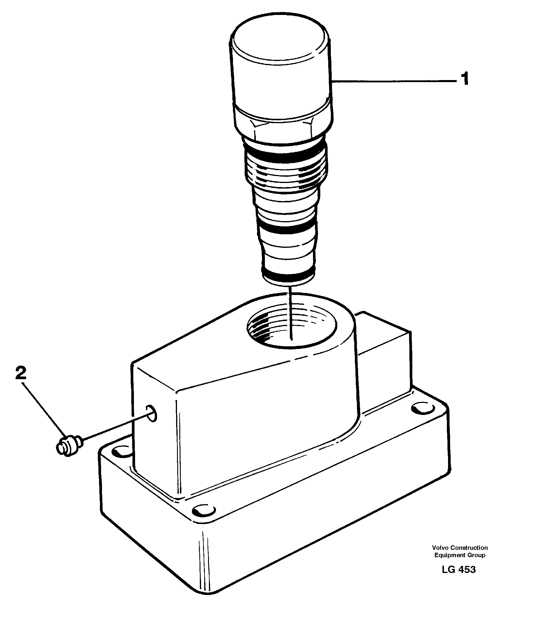 Схема запчастей Volvo EC200 - 29214 Pressure limiting valve EC200 SER NO 2760-