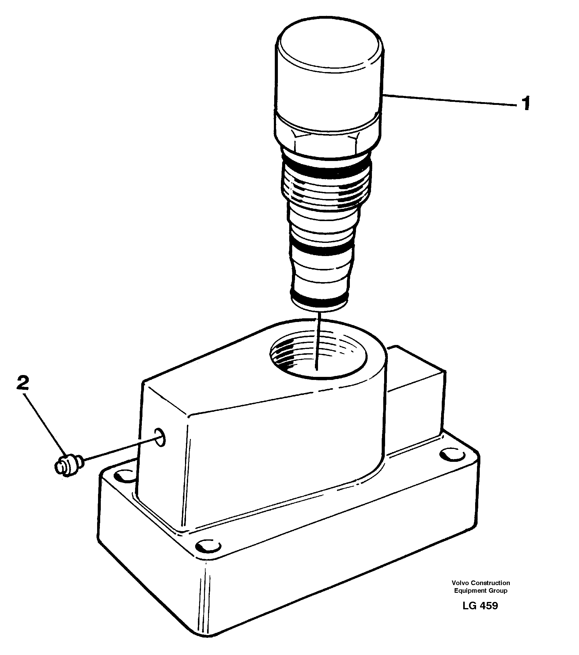 Схема запчастей Volvo EC200 - 29215 Pressure limiting valve EC200 SER NO 2760-