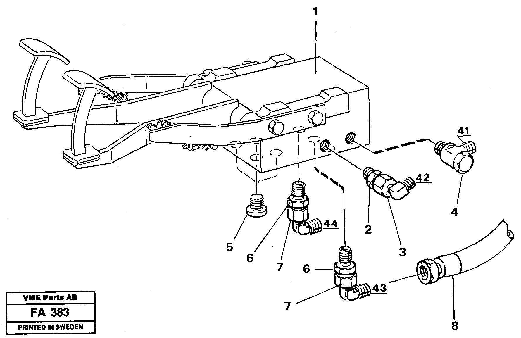 Схема запчастей Volvo EC230B - 26510 Pedal valve EC230B ?KERMAN ?KERMAN EC230B