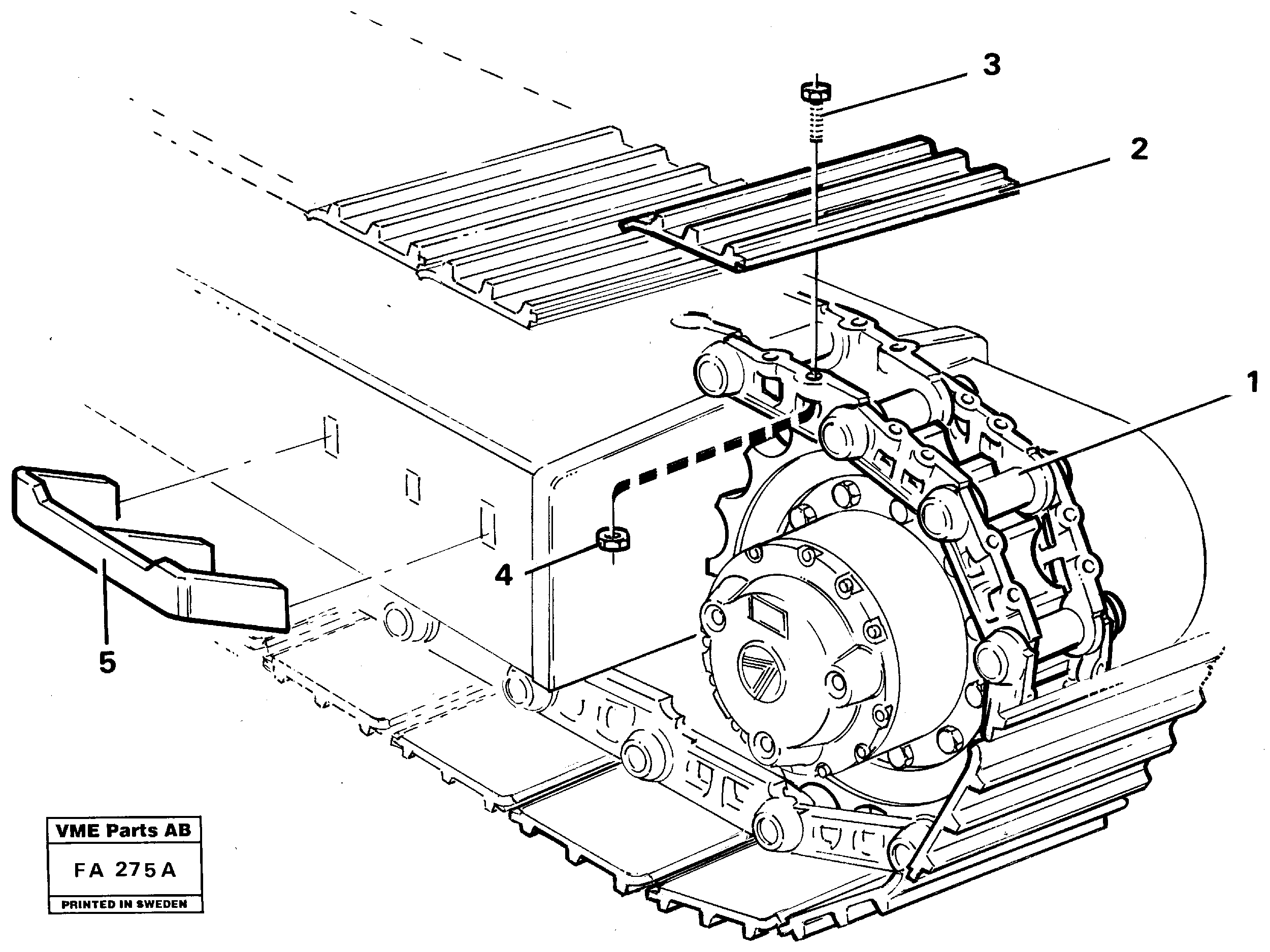 Схема запчастей Volvo EC230B - 22445 Track assembly. Short undercarriage EC230B ?KERMAN ?KERMAN EC230B