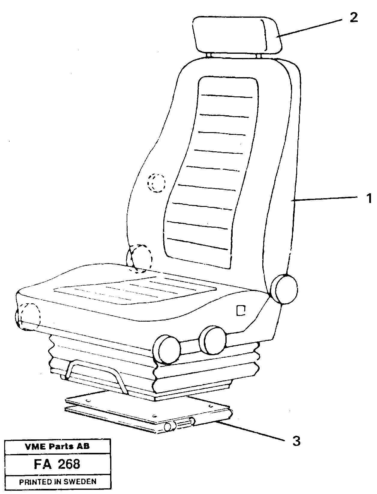 Схема запчастей Volvo EC230B - 32366 Operator seat Viking EC230B ?KERMAN ?KERMAN EC230B