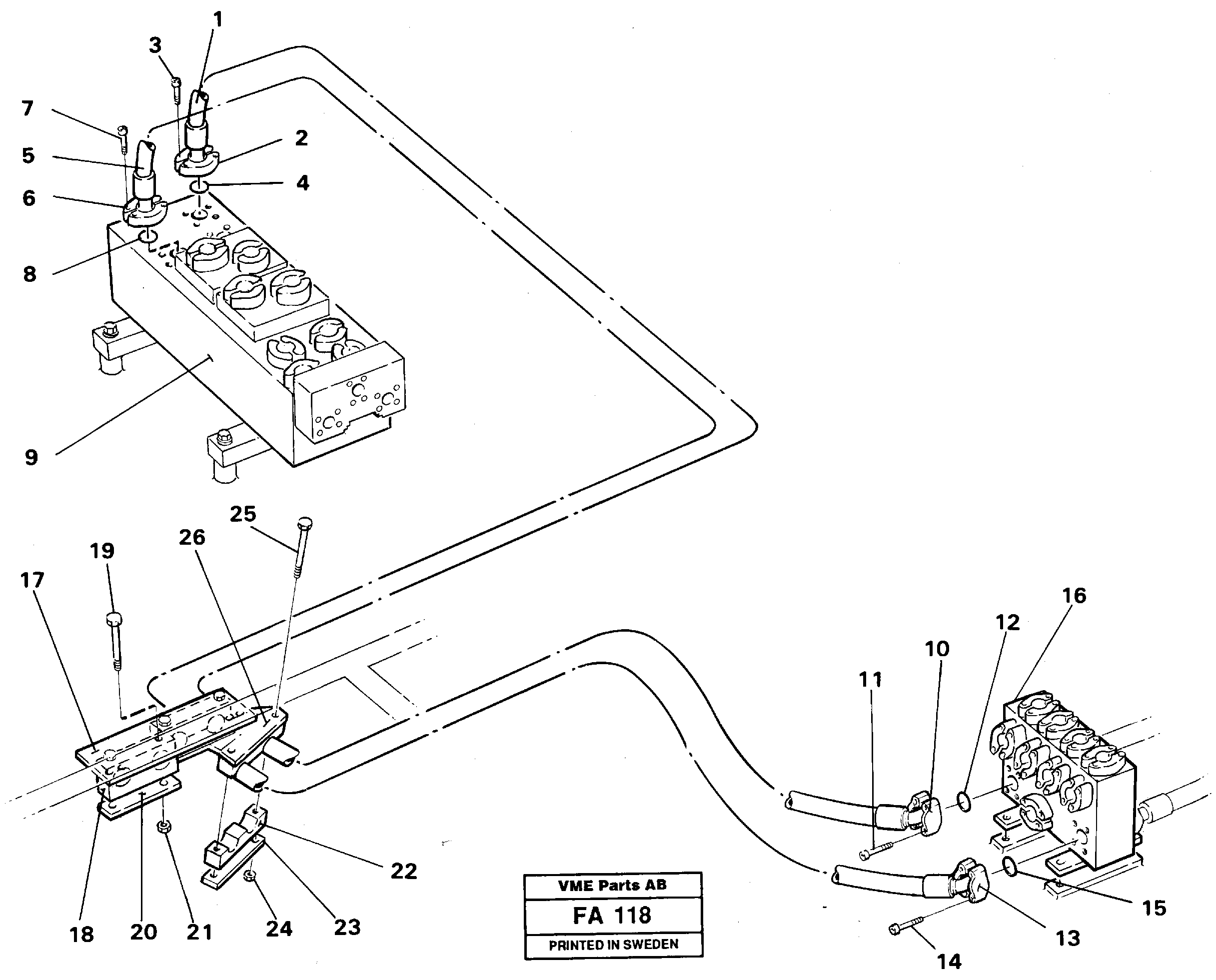 Схема запчастей Volvo EC230B - 102758 Hydraulic system, boom EC230B ?KERMAN ?KERMAN EC230B