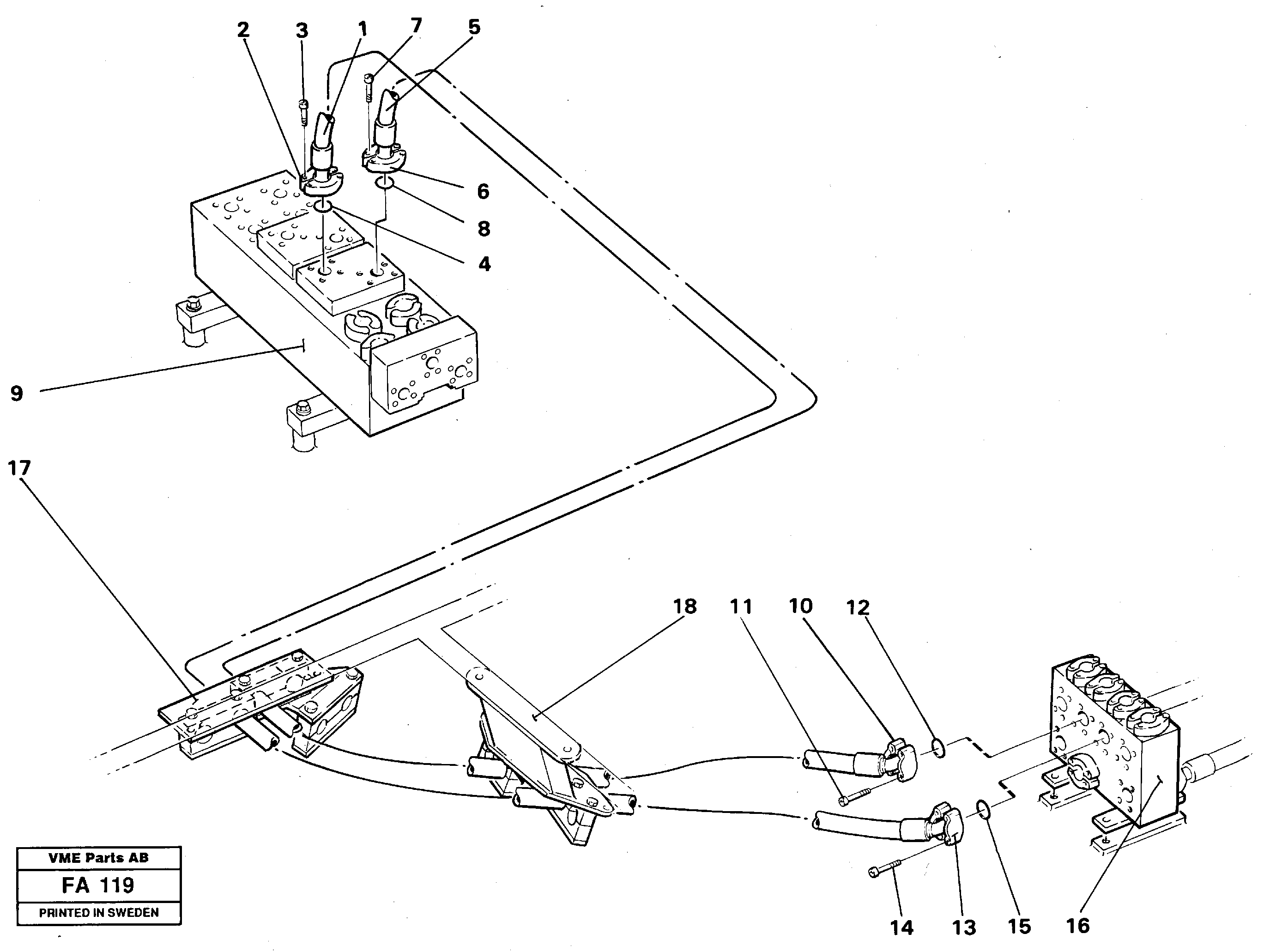 Схема запчастей Volvo EC230B - 27094 Hydraulic system Dipper arm EC230B ?KERMAN ?KERMAN EC230B