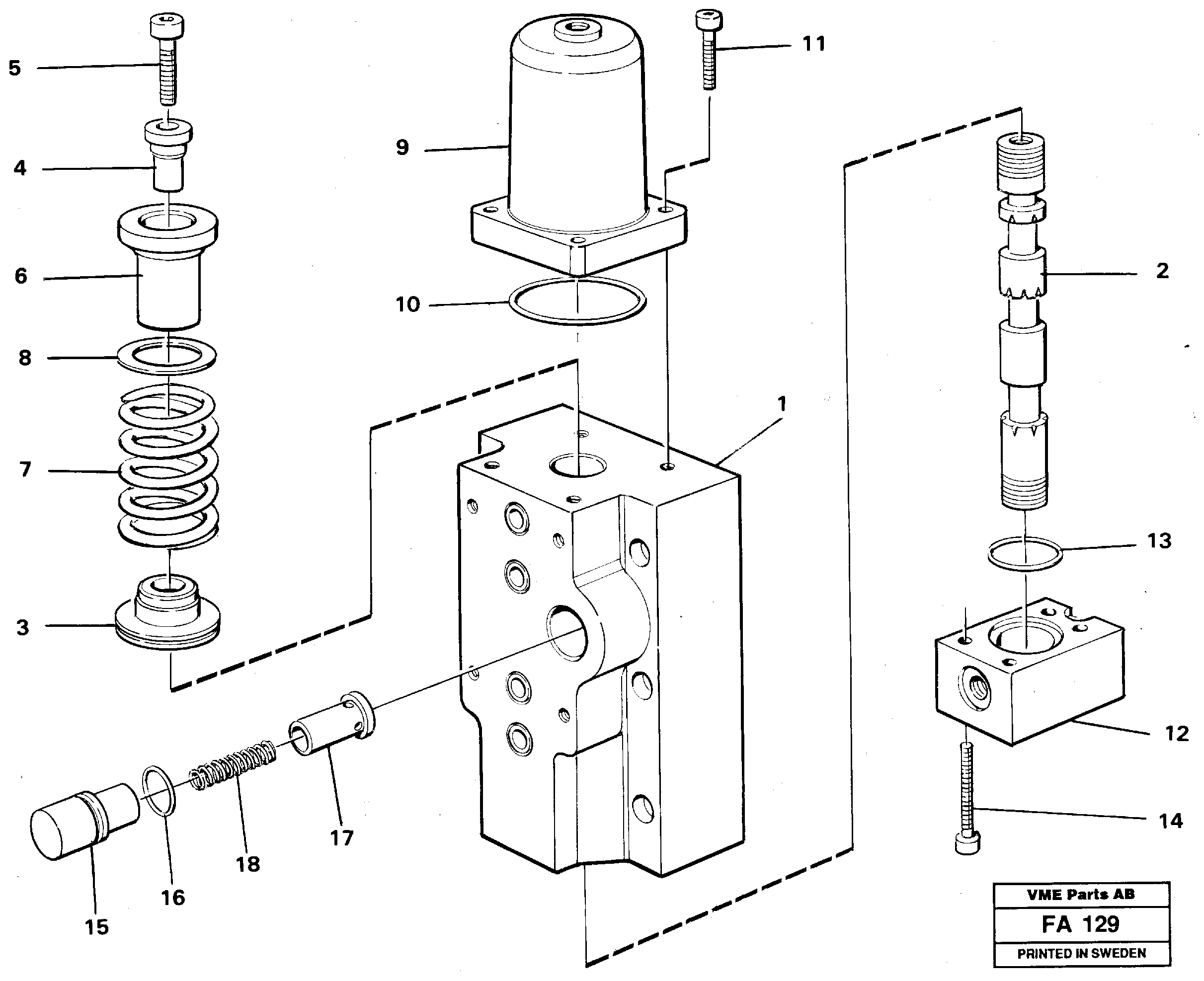 Схема запчастей Volvo EC230B - 106310 Four-way valves, Secondary EC230B ?KERMAN ?KERMAN EC230B