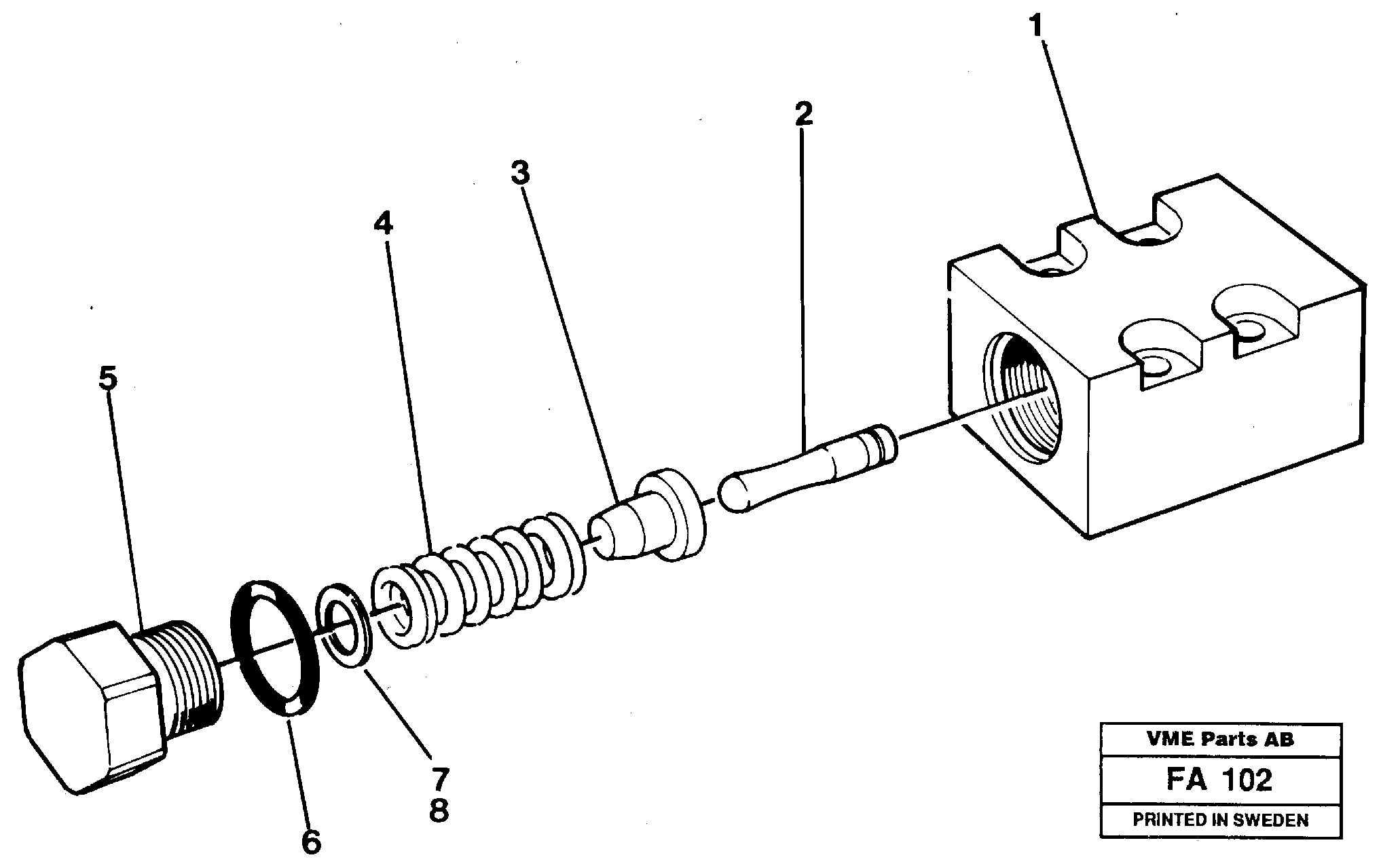 Схема запчастей Volvo EC230B - 21985 Pressure limiting valve EC230B ?KERMAN ?KERMAN EC230B