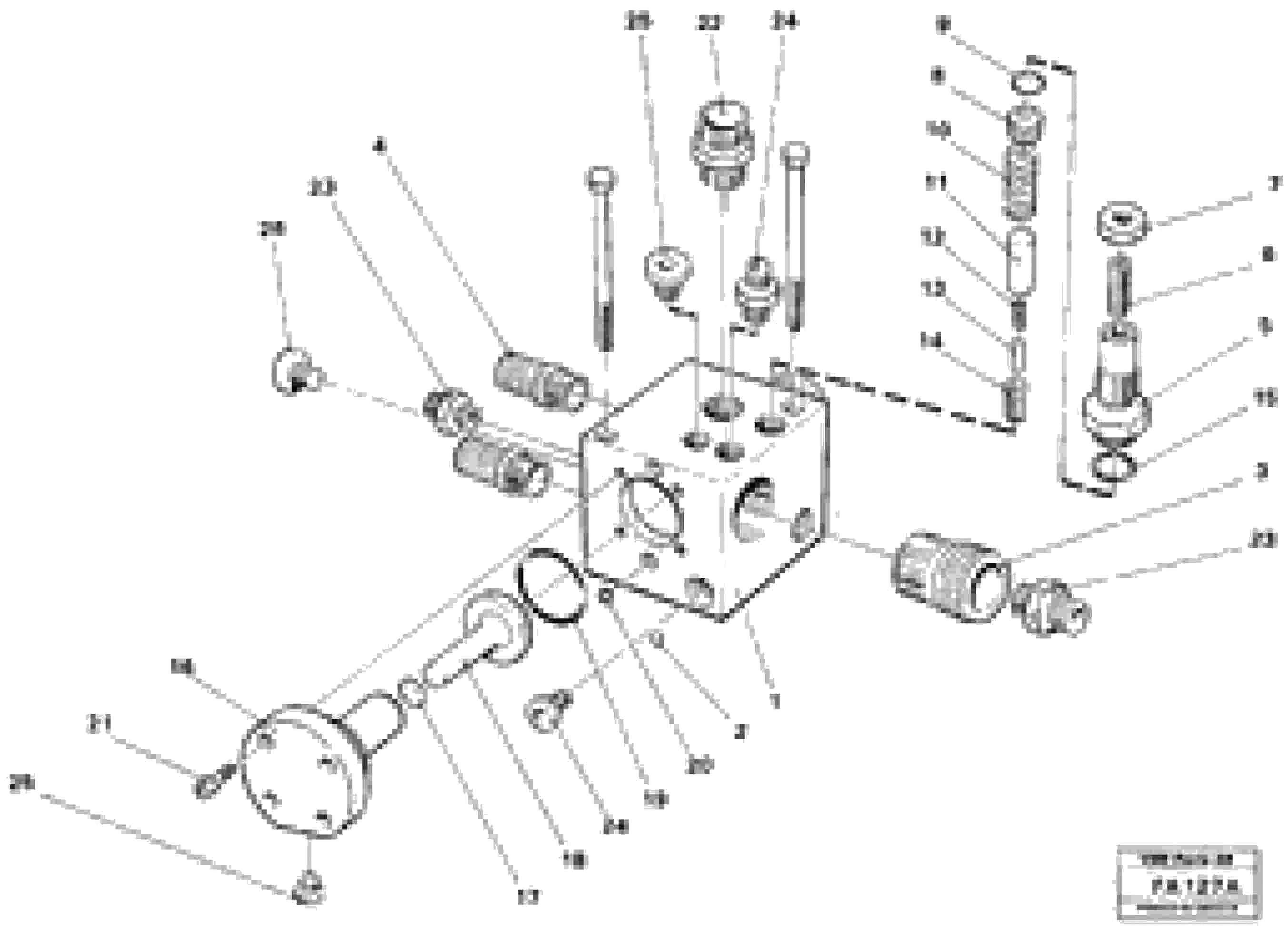 Схема запчастей Volvo EC230B - 34651 Shunt valve EC230B ?KERMAN ?KERMAN EC230B