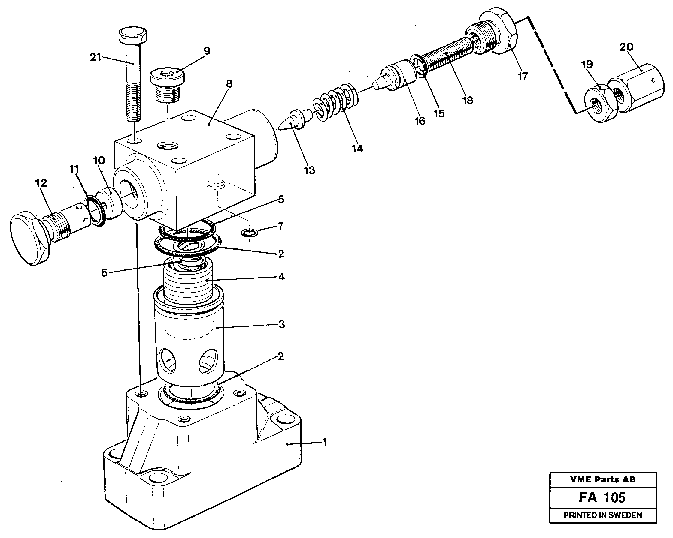 Схема запчастей Volvo EC230B - 34656 Pressure limiting valve EC230B ?KERMAN ?KERMAN EC230B