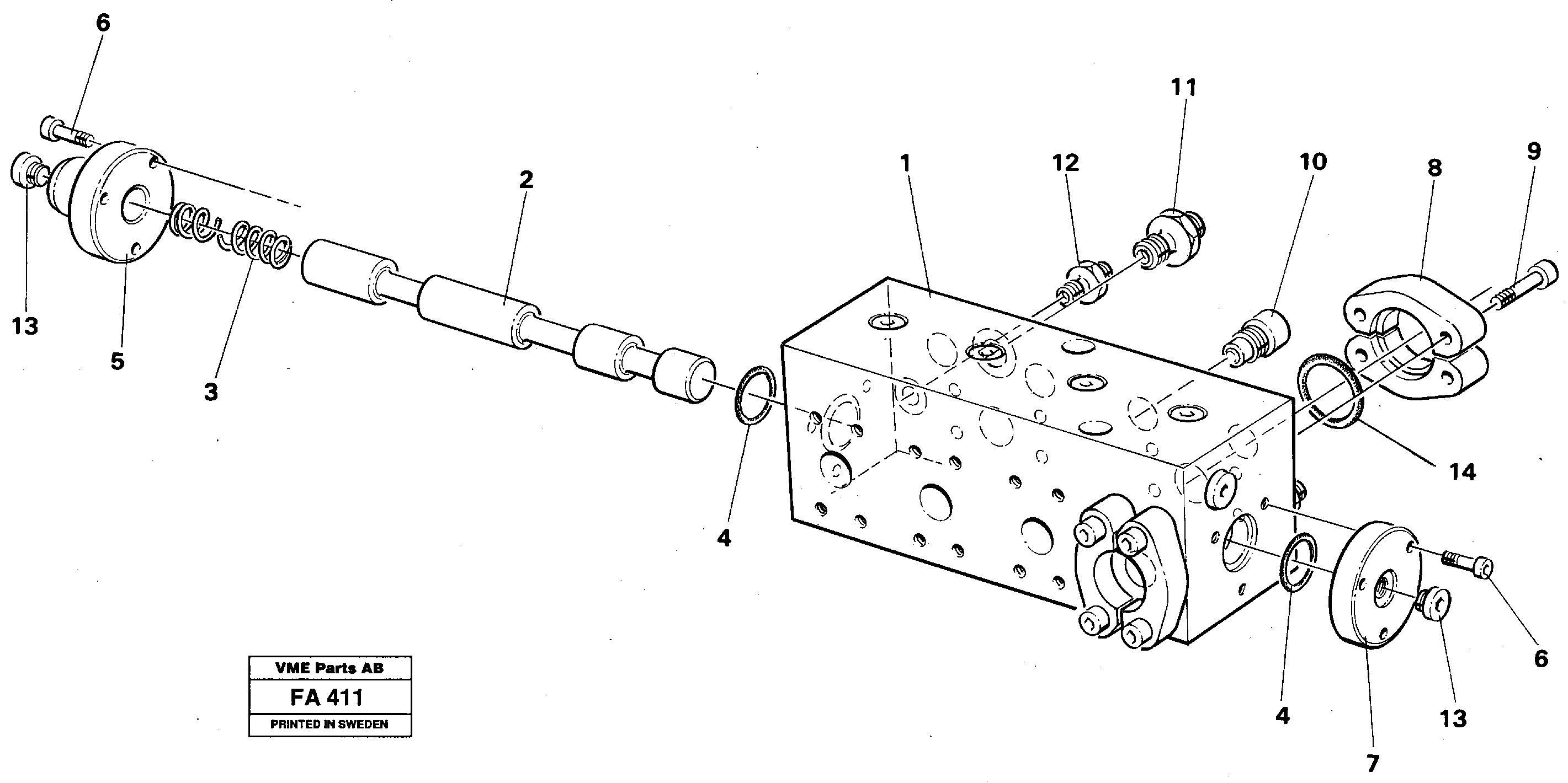 Схема запчастей Volvo EC230B - 34660 Valve for hammer/shears on adjustable boom EC230B ?KERMAN ?KERMAN EC230B