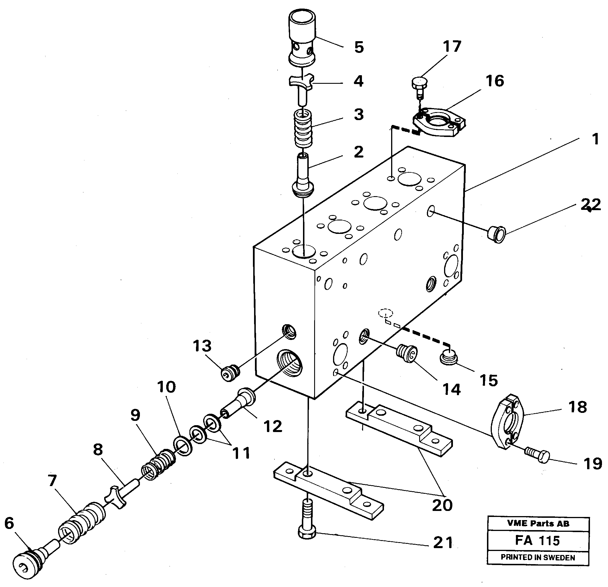 Схема запчастей Volvo EC230B - 54334 Connection board EC230B ?KERMAN ?KERMAN EC230B