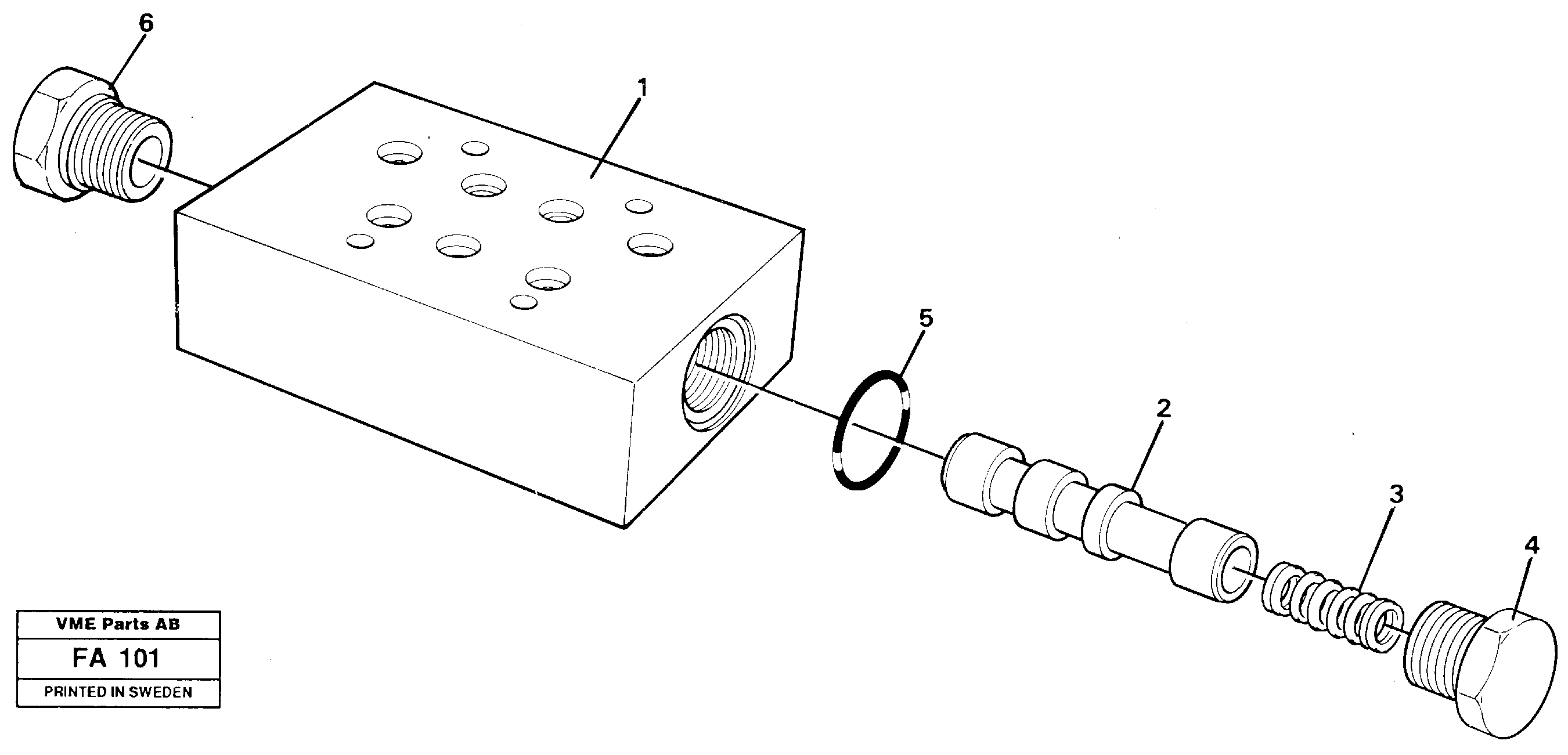 Схема запчастей Volvo EC230B - 6709 High speed valve EC230B ?KERMAN ?KERMAN EC230B