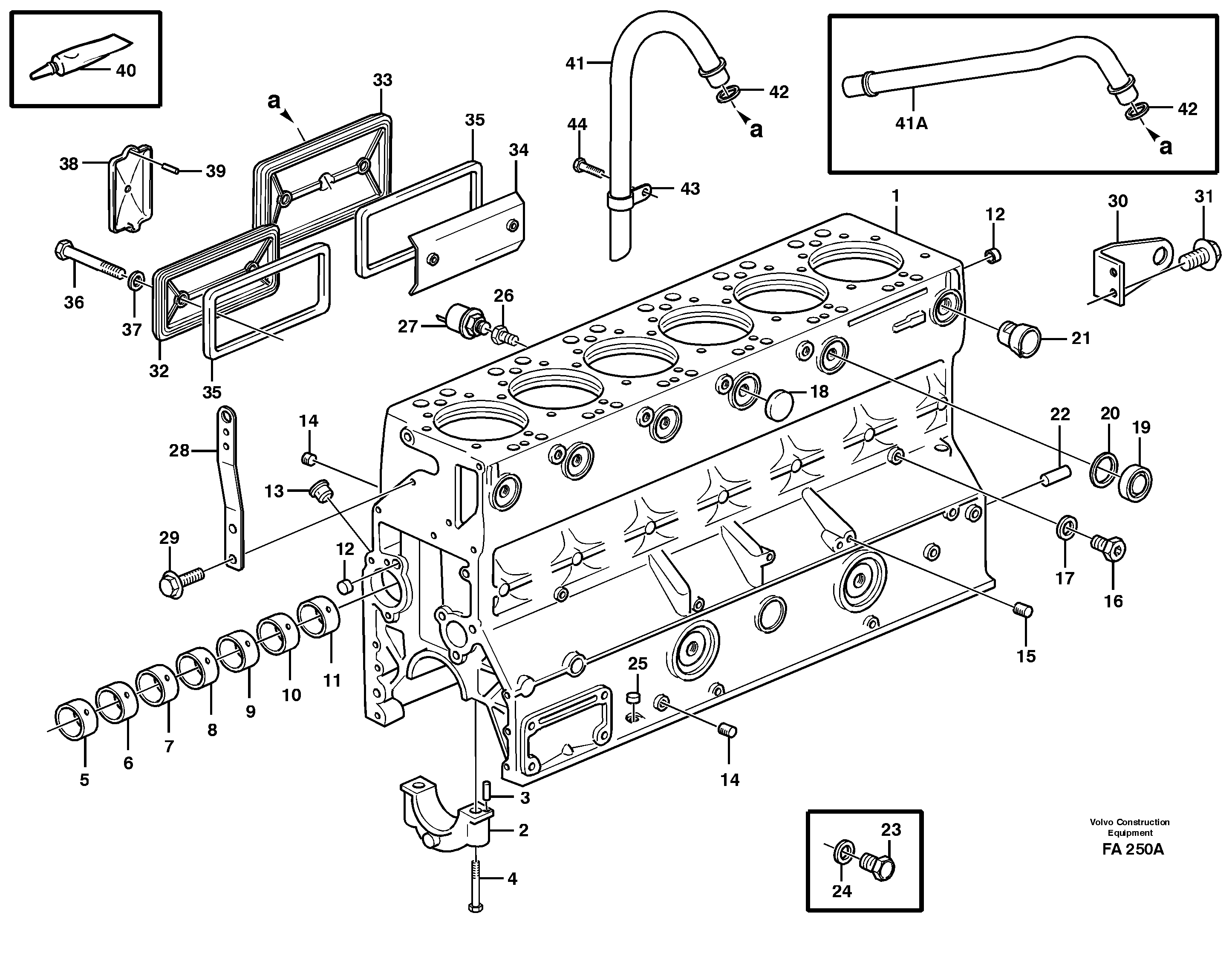 Схема запчастей Volvo EC230B - 99790 Блок цилиндров EC230B ?KERMAN ?KERMAN EC230B