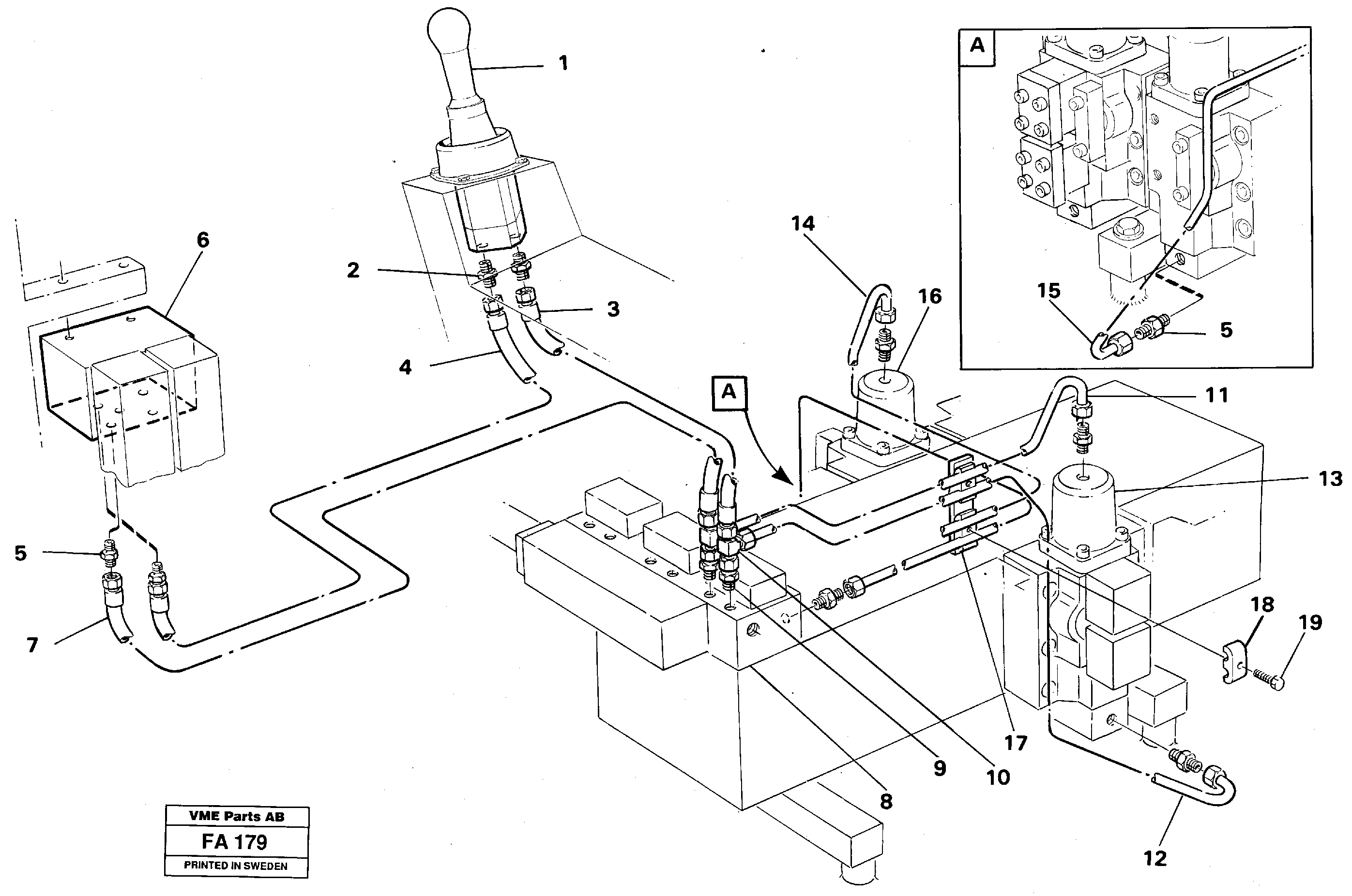 Схема запчастей Volvo EC230B - 34666 Servo hydraulics, dipper arm EC230B ?KERMAN ?KERMAN EC230B