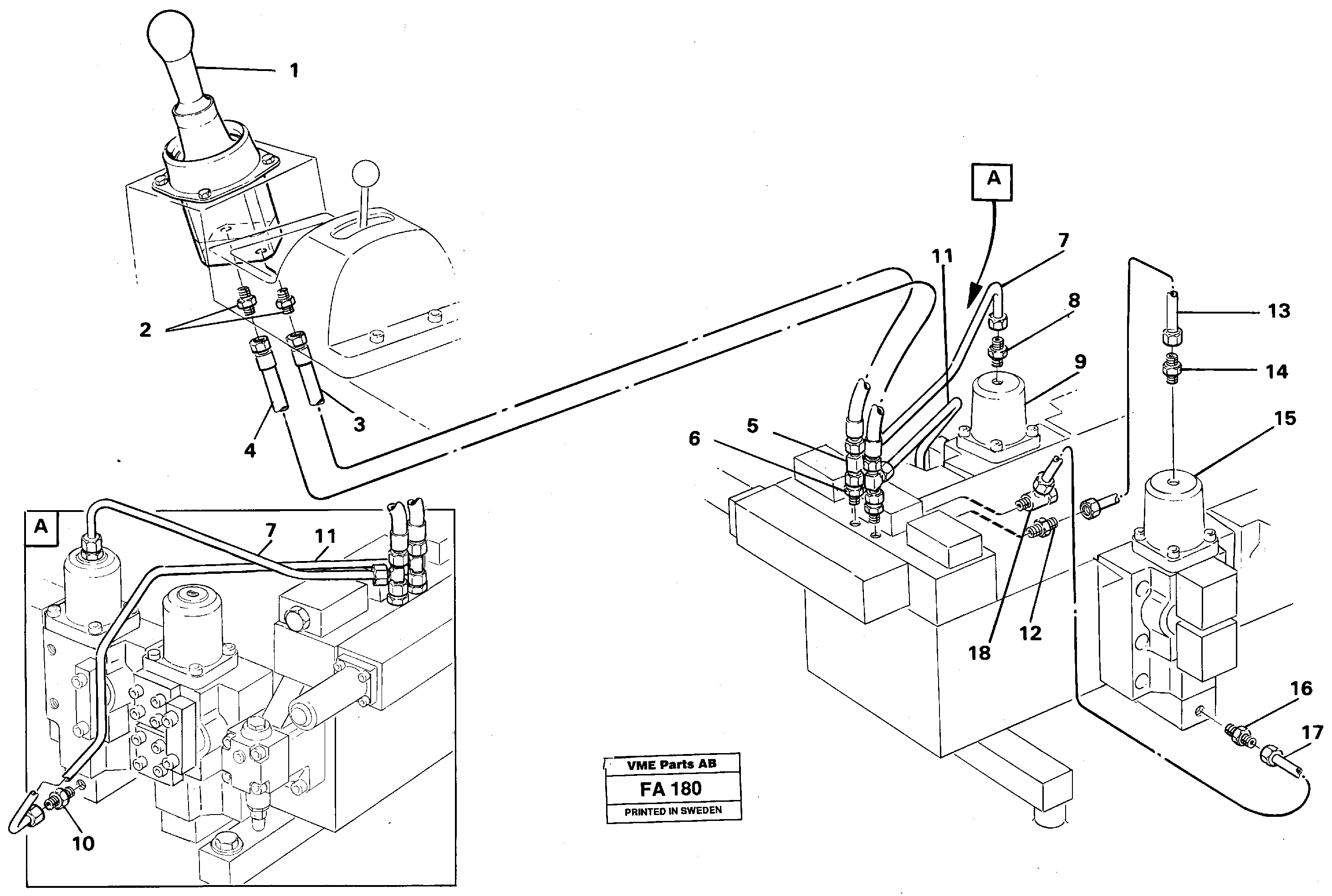 Схема запчастей Volvo EC230B - 35681 Servo hydraulics, bucket EC230B ?KERMAN ?KERMAN EC230B