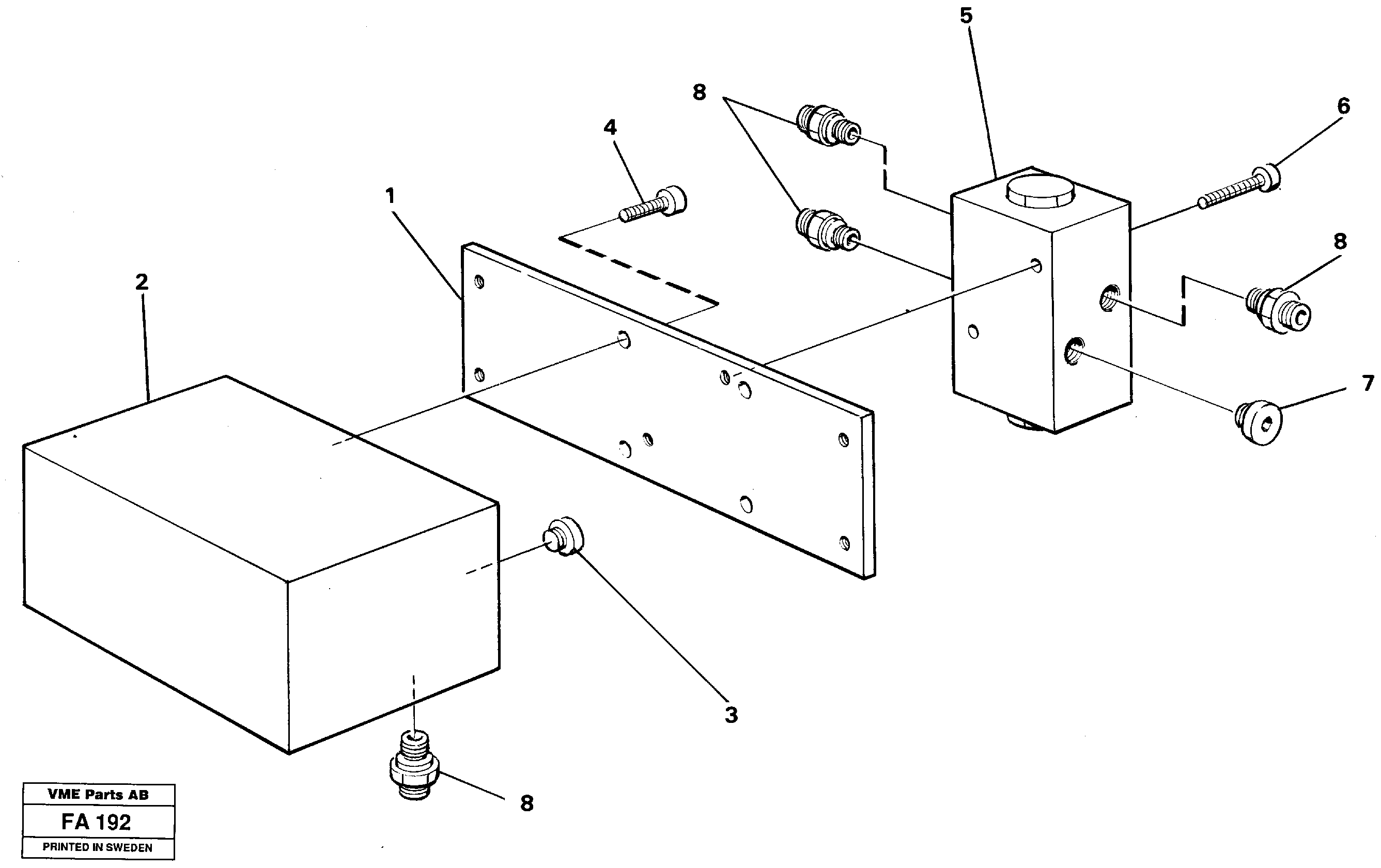 Схема запчастей Volvo EC230B - 35686 Control block, travel/servo EC230B ?KERMAN ?KERMAN EC230B