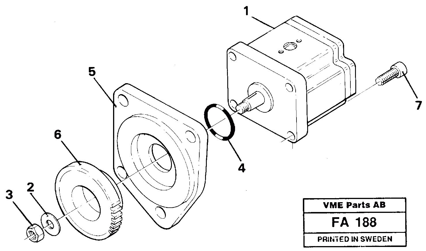 Схема запчастей Volvo EC230B - 35701 Servo pump EC230B ?KERMAN ?KERMAN EC230B