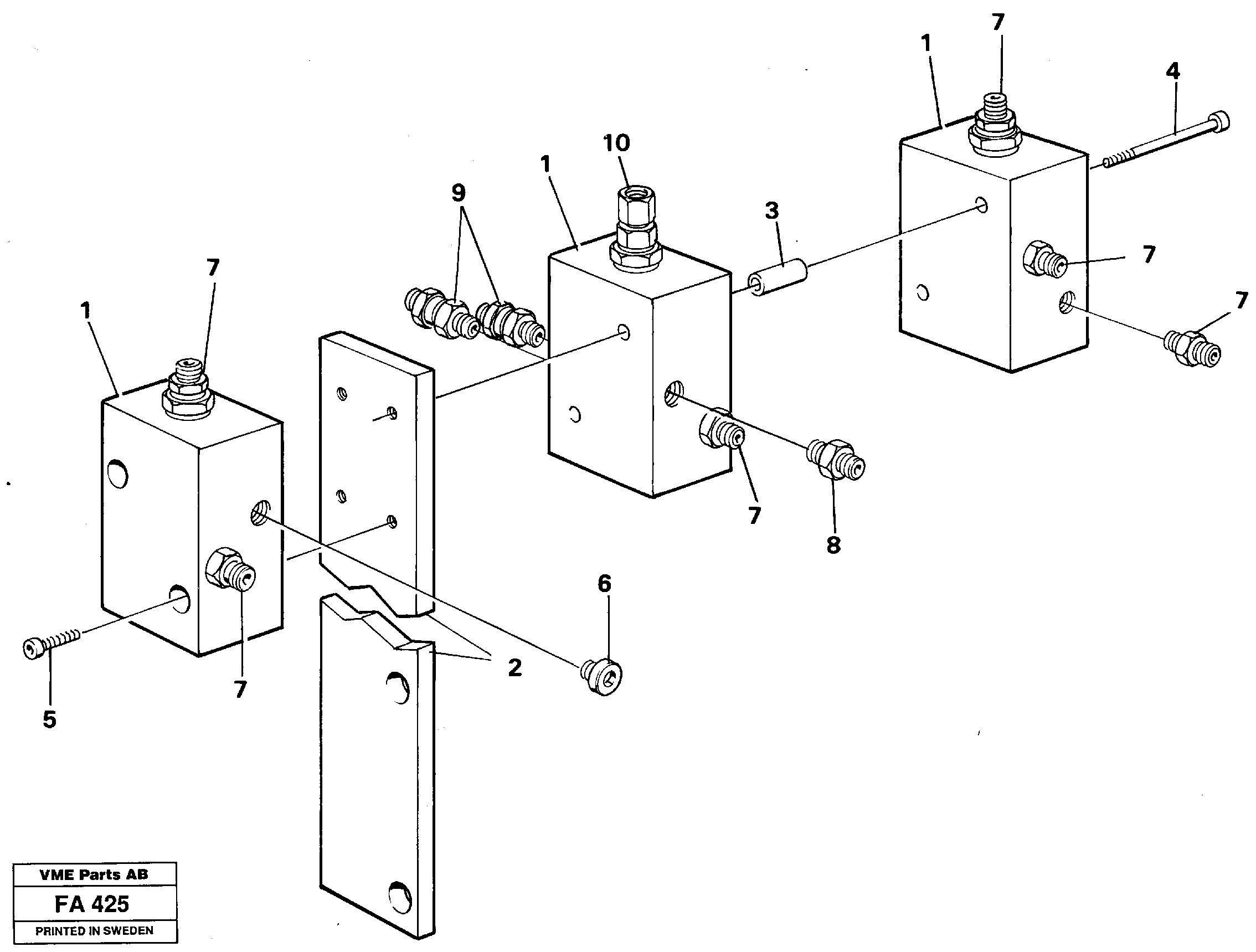 Схема запчастей Volvo EC230B - 26587 Relay valves EC230B ?KERMAN ?KERMAN EC230B