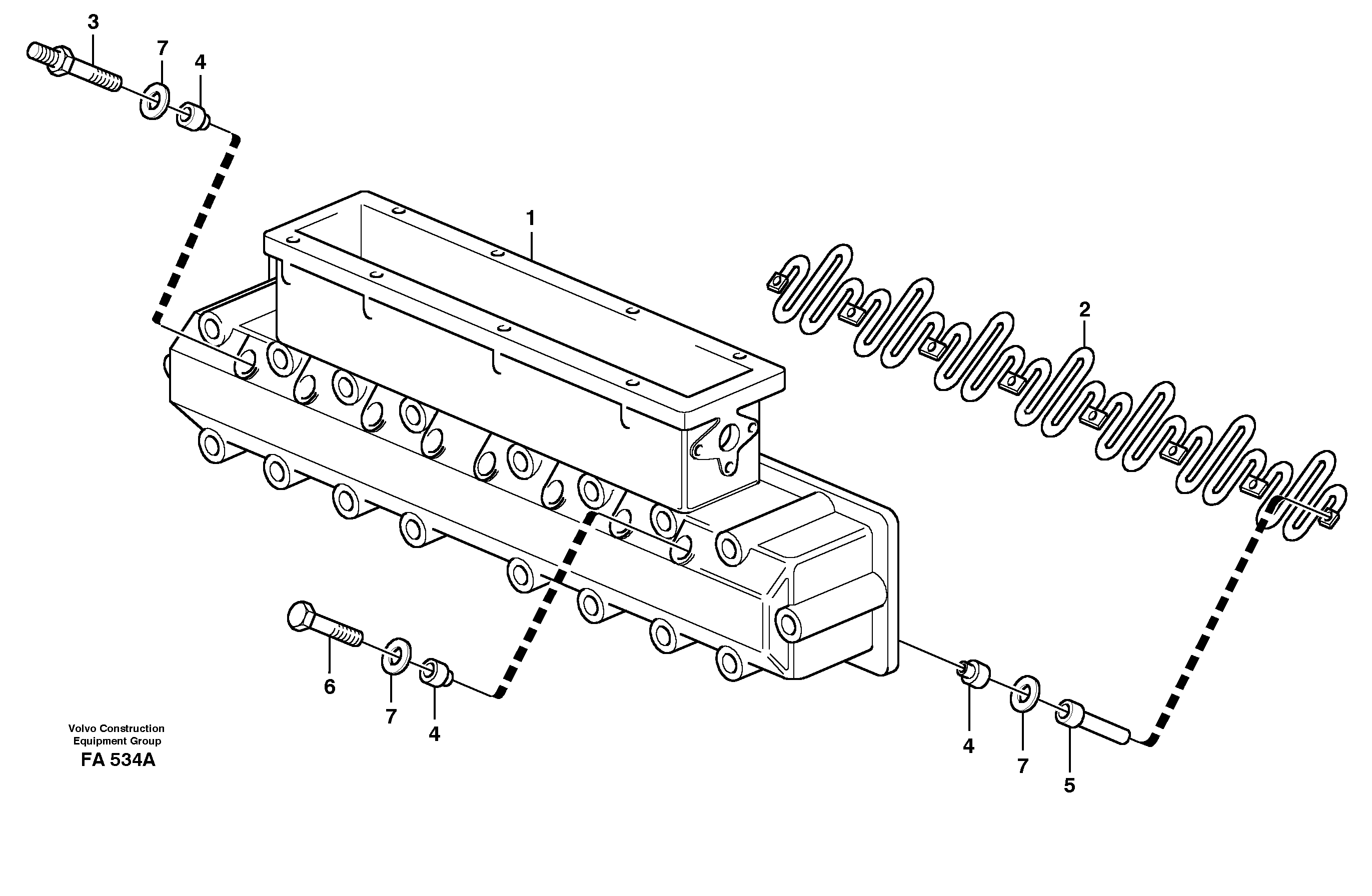 Схема запчастей Volvo EC230B - 30771 Induction manifold with fitting parts EC230B ?KERMAN ?KERMAN EC230B