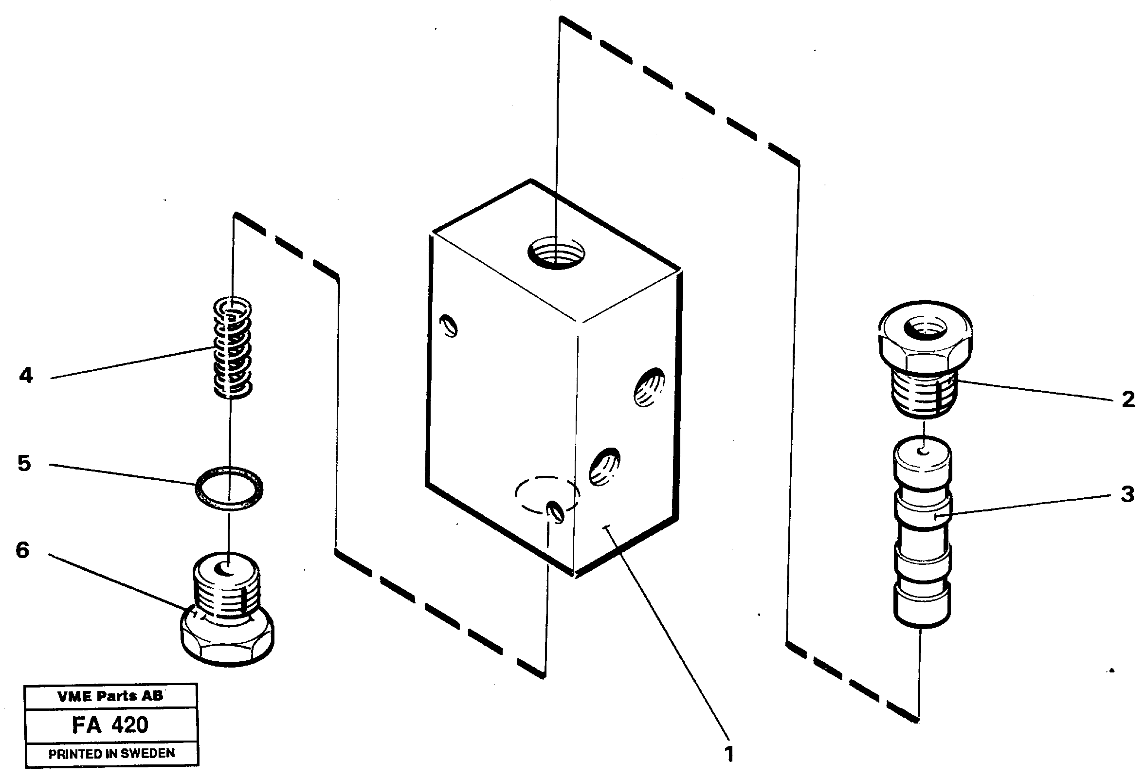 Схема запчастей Volvo EC230B - 26915 Valve, circuit body and return valve EC230B ?KERMAN ?KERMAN EC230B