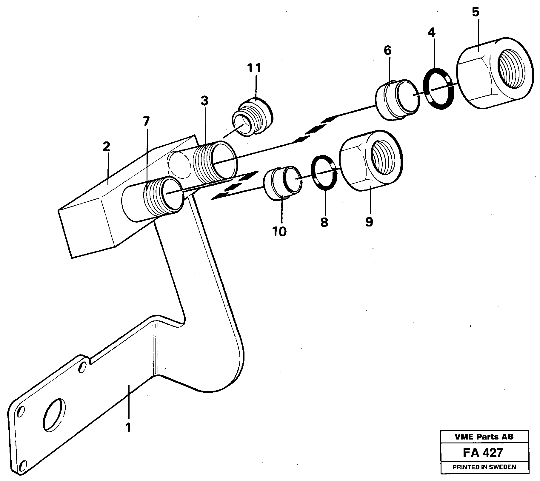 Схема запчастей Volvo EC230B - 26916 Tubing EC230B ?KERMAN ?KERMAN EC230B