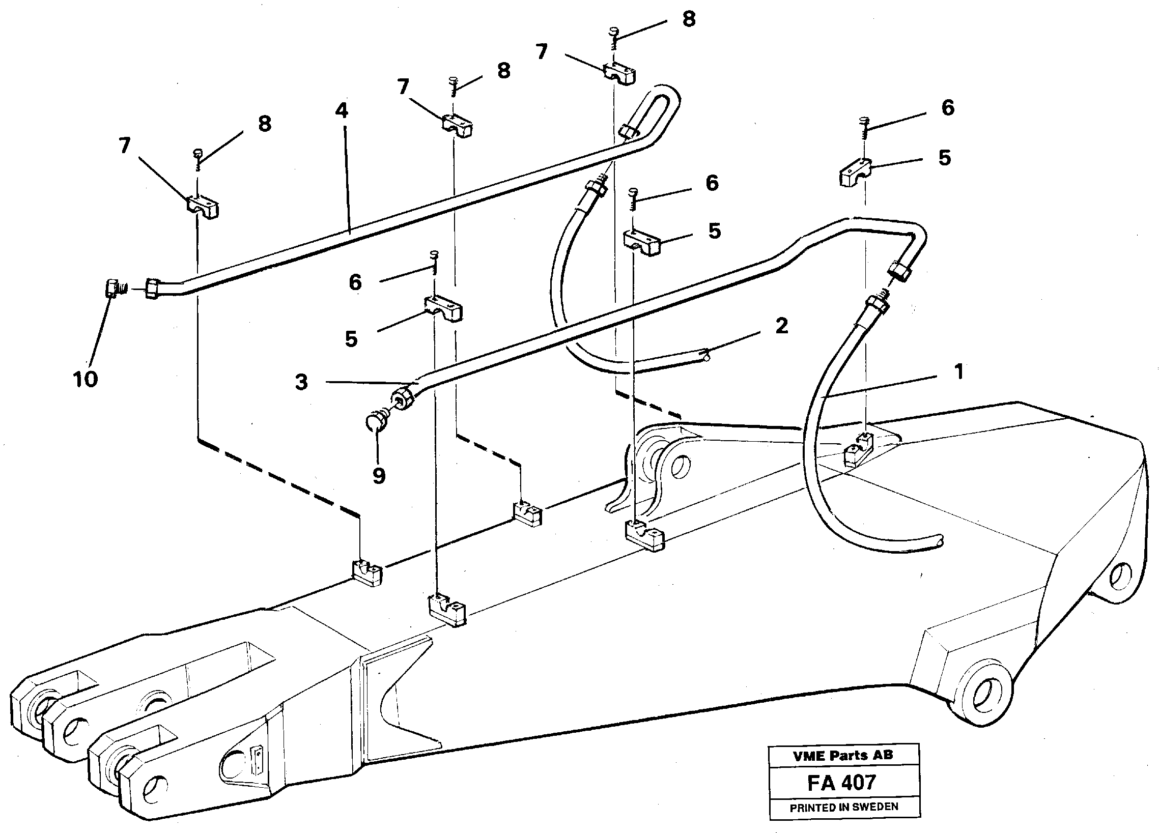 Схема запчастей Volvo EC230B - 30170 Hammer hydraulics on dipper arm, 2.25 m, 2.80 m, 3.30 m EC230B ?KERMAN ?KERMAN EC230B