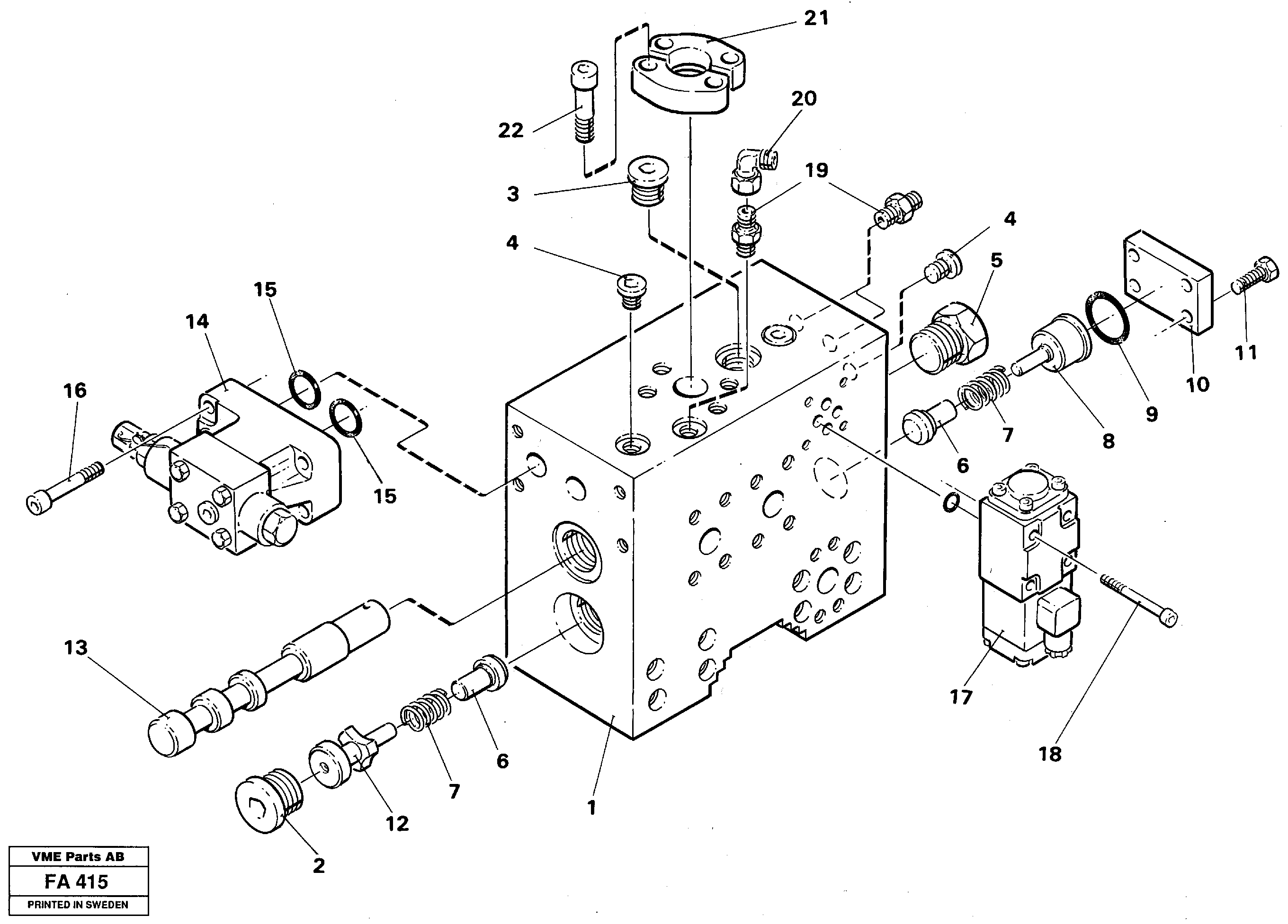 Схема запчастей Volvo EC230B - 31819 Guide block for hydraulic hammer EC230B ?KERMAN ?KERMAN EC230B