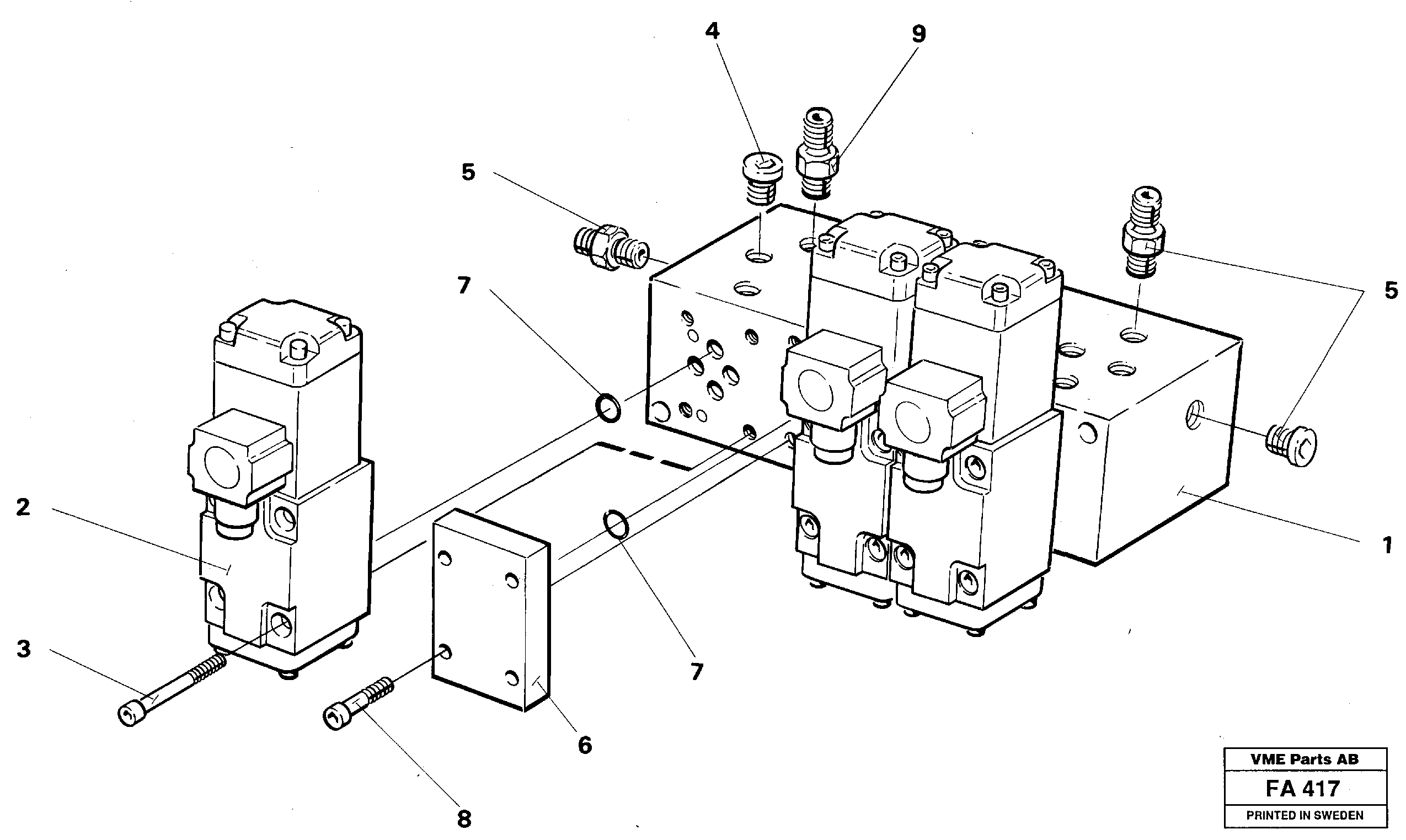 Схема запчастей Volvo EC230B - 31820 Electric valve block, extra EC230B ?KERMAN ?KERMAN EC230B