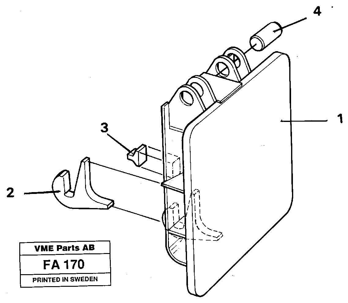 Схема запчастей Volvo EC230B - 40907 Hammer plate EC230B ?KERMAN ?KERMAN EC230B