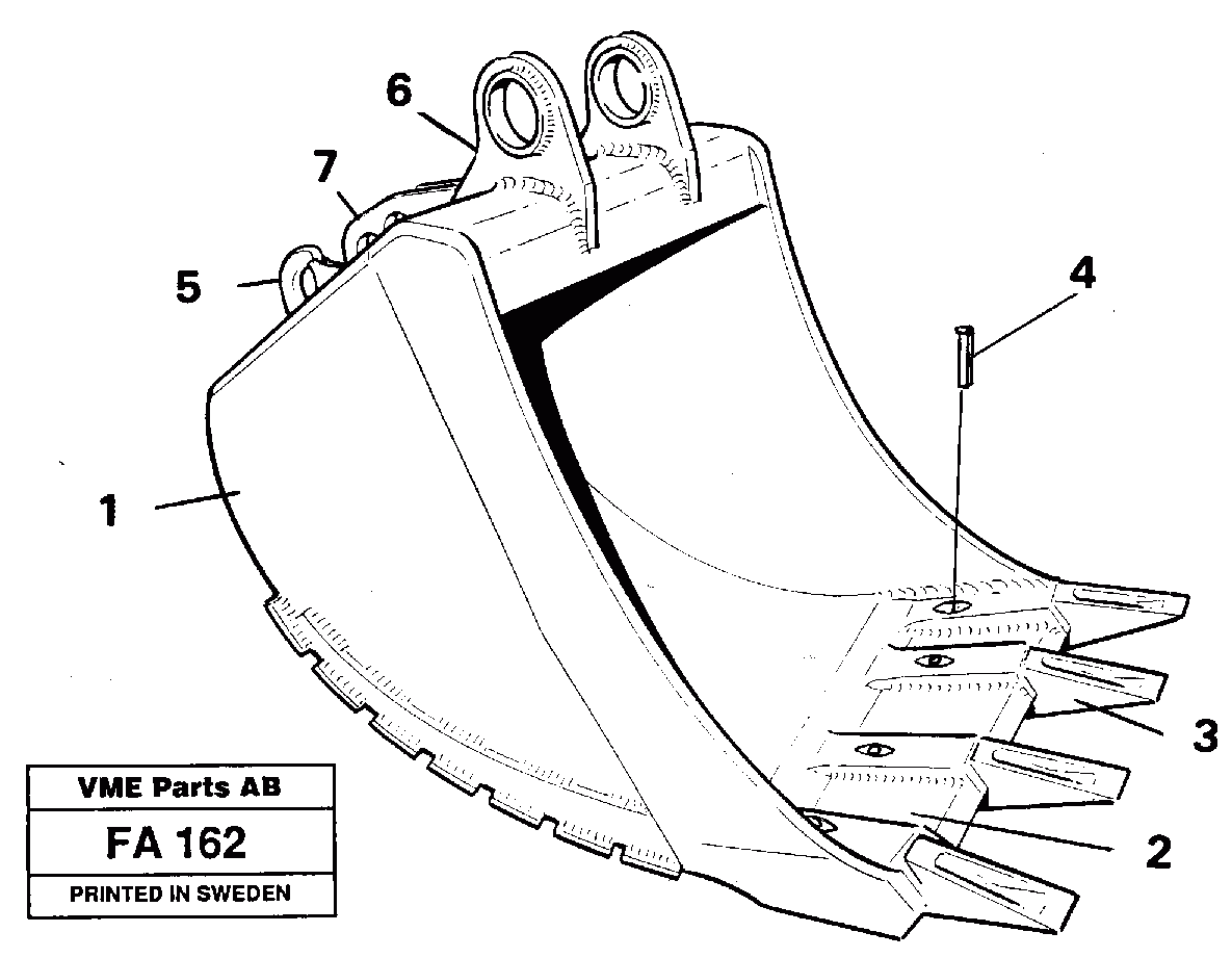 Схема запчастей Volvo EC230B - 40915 Buckets, direct fitting with cast cutting edges EC230B ?KERMAN ?KERMAN EC230B