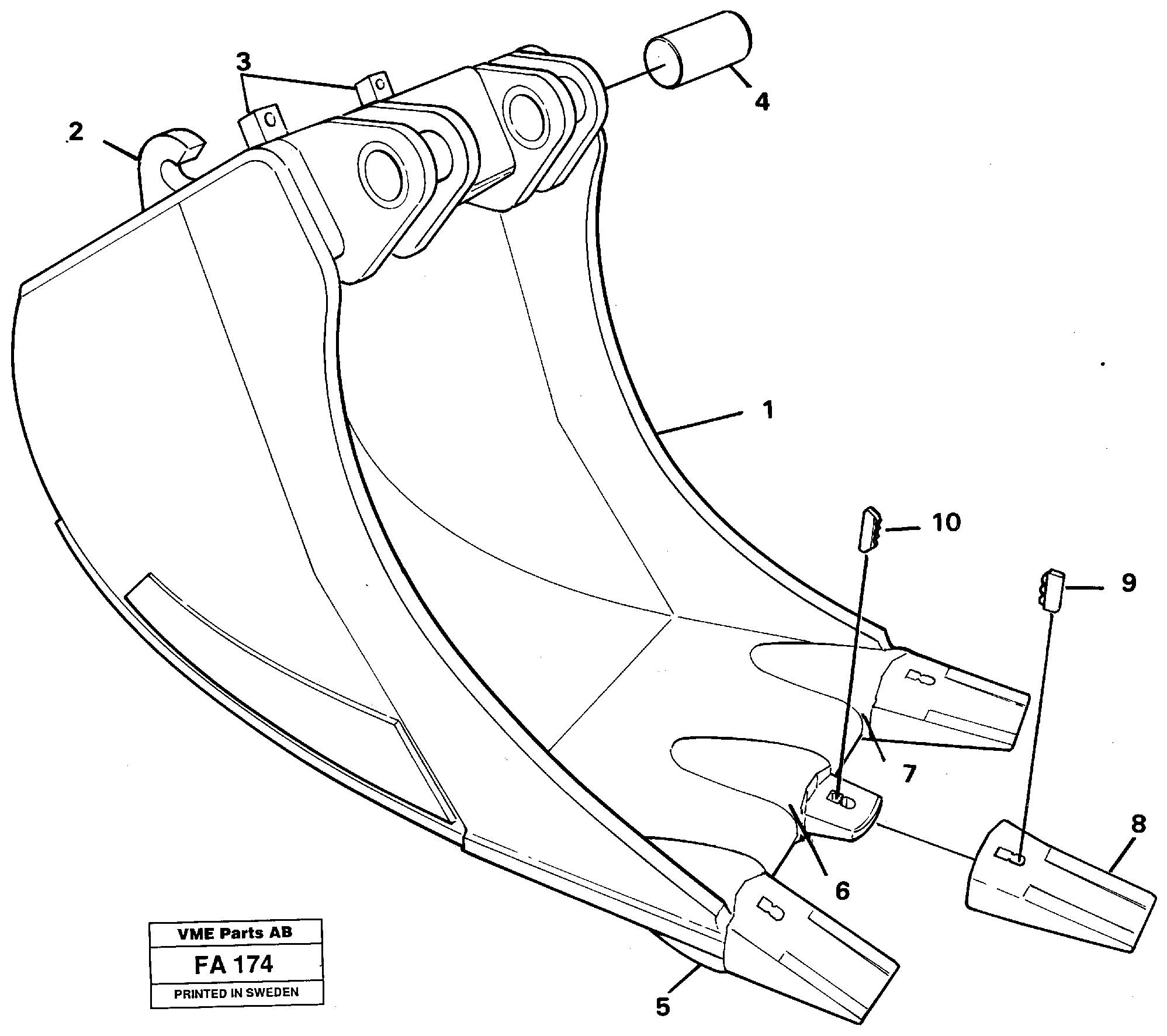 Схема запчастей Volvo EC230B - 26889 Cable bucket EC230B ?KERMAN ?KERMAN EC230B