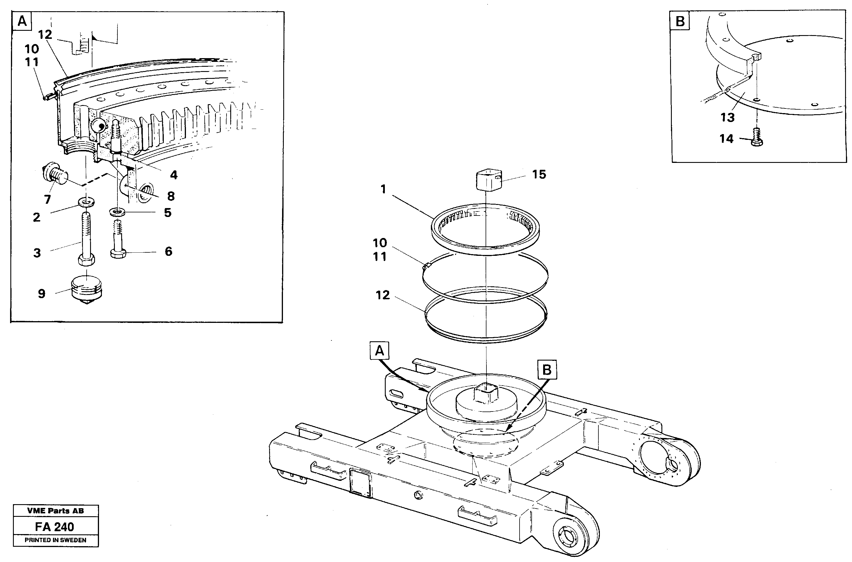 Схема запчастей Volvo EC230B - 16058 Slewing ring attachment EC230B ?KERMAN ?KERMAN EC230B