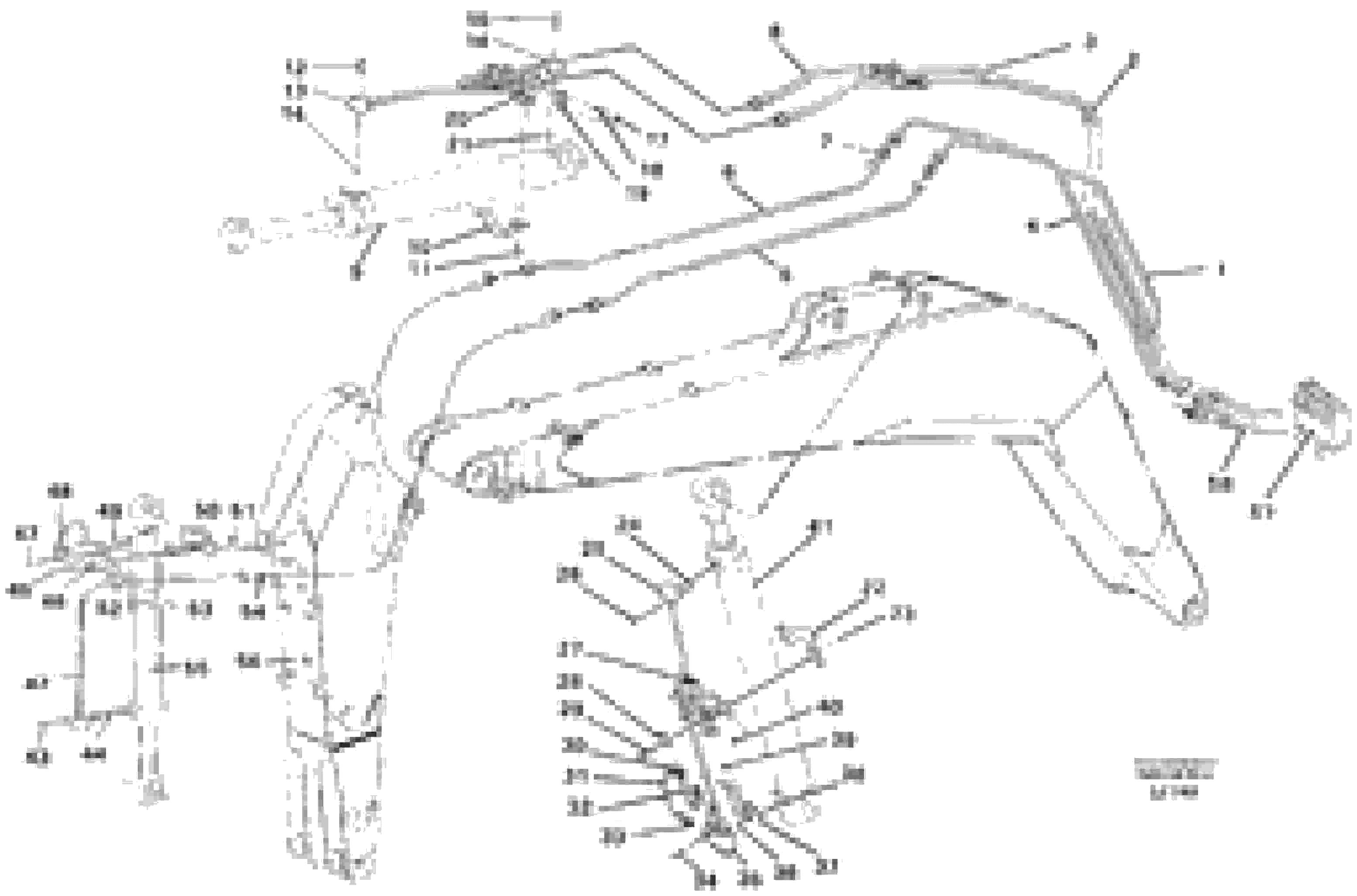 Схема запчастей Volvo EC230B - 976 Backhoe hydraulics, boom 5.20m EC230B SER NO 5252-