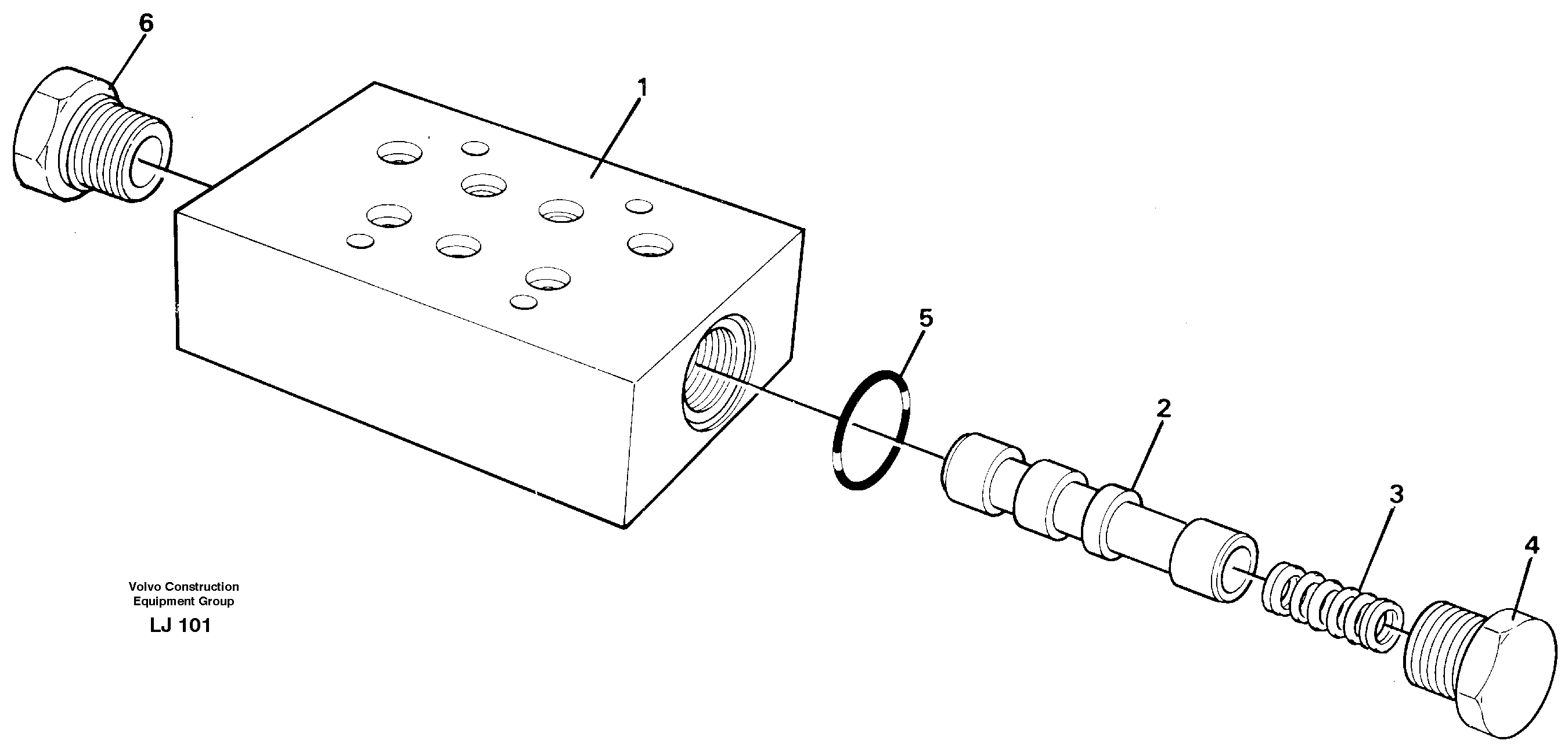 Схема запчастей Volvo EC230B - 42723 High speed valve EC230B SER NO 5252-