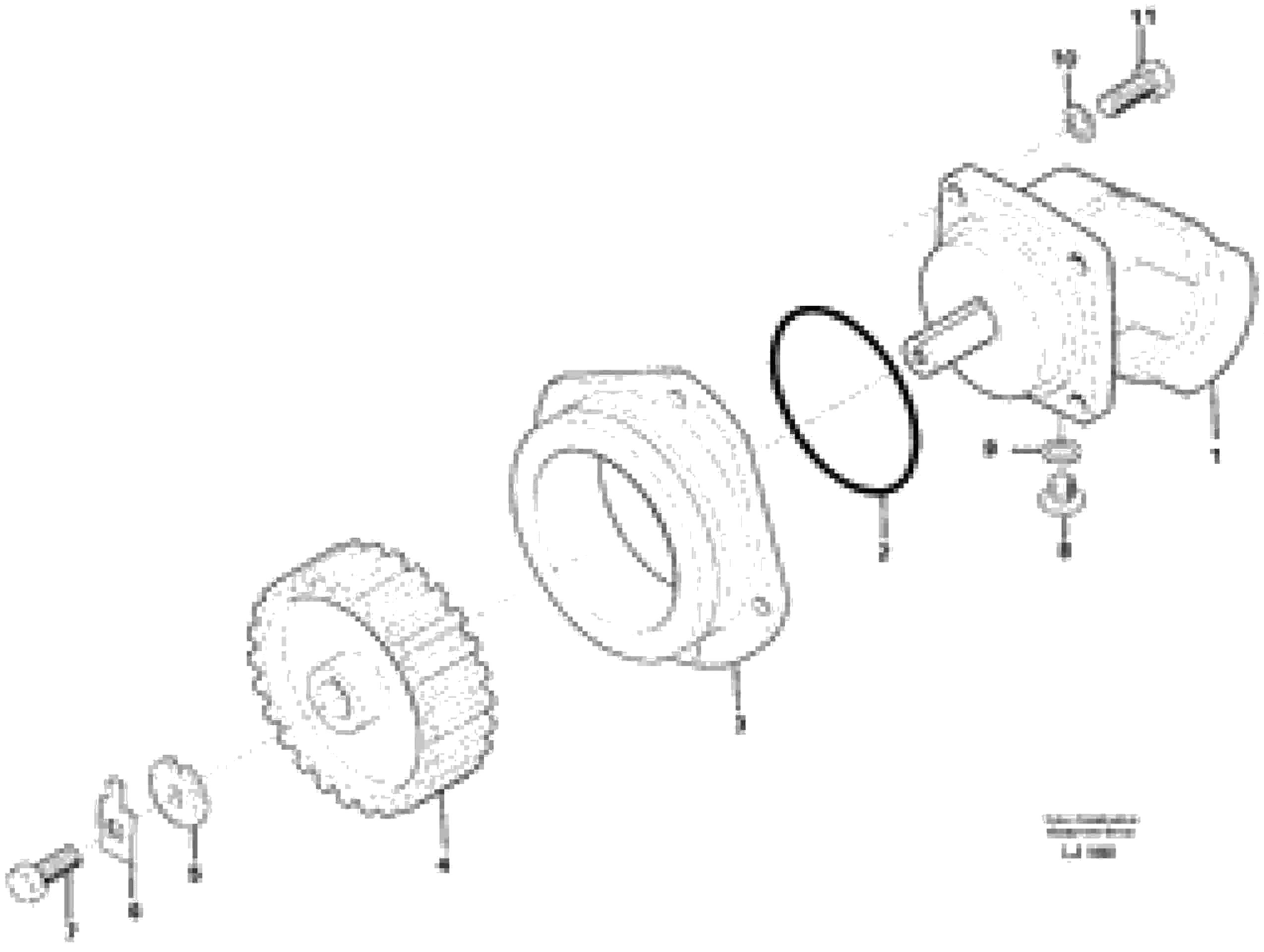 Схема запчастей Volvo EC230B - 36444 Hydraulic pump P4 EC230B SER NO 5252-