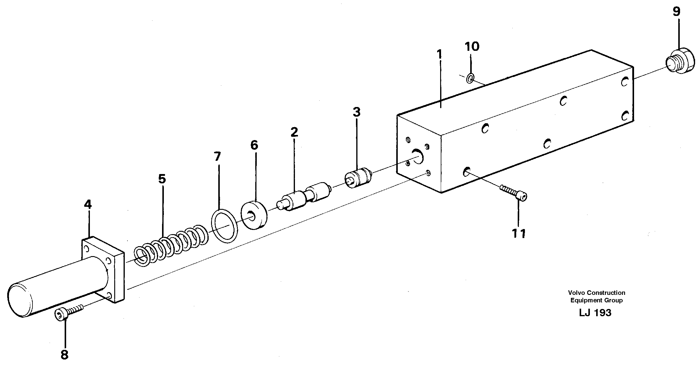 Схема запчастей Volvo EC230B - 42734 Fuel miser valve EC230B SER NO 5252-