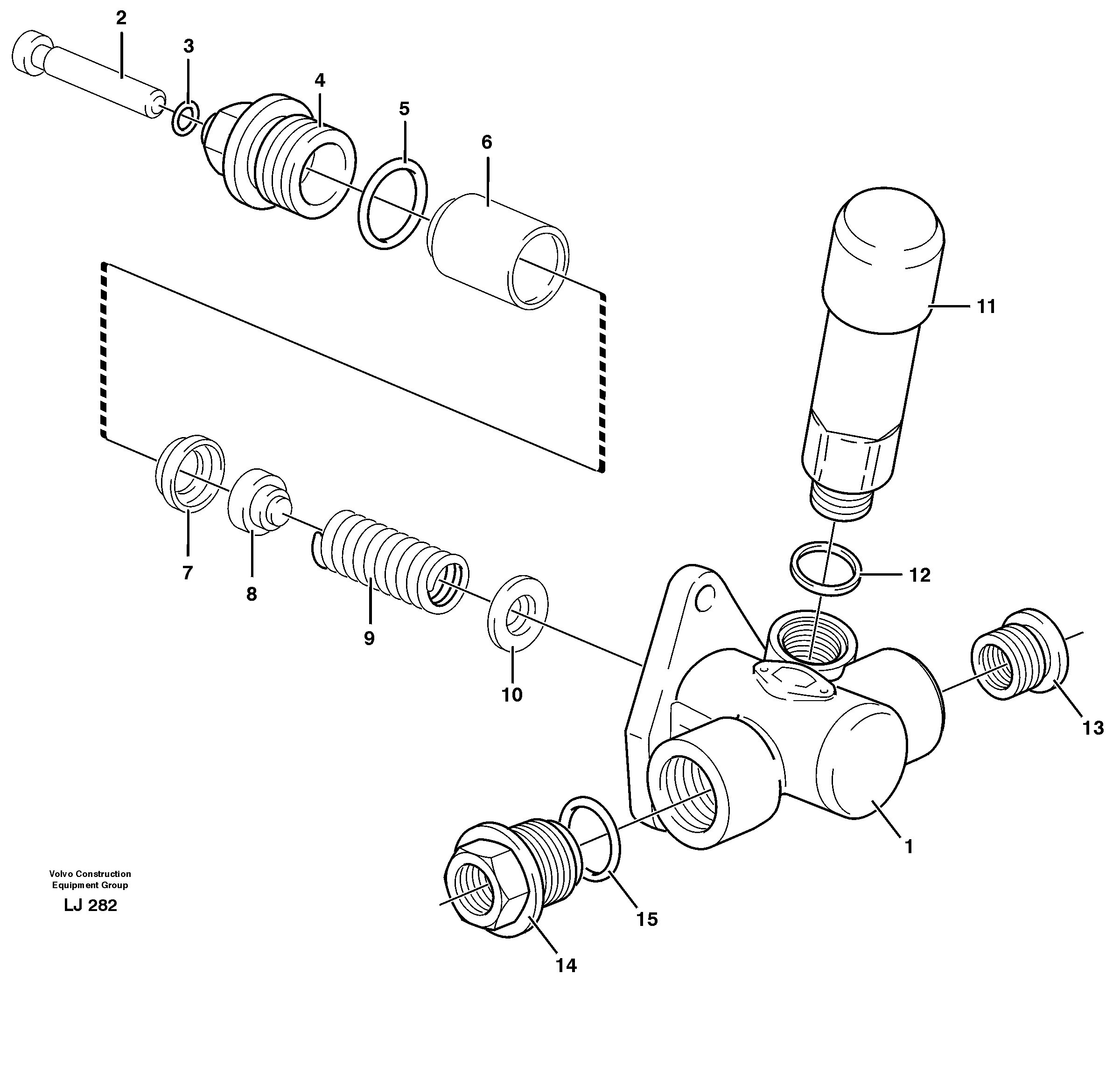 Схема запчастей Volvo EC230B - 100370 Feed pump EC230B SER NO 5252-