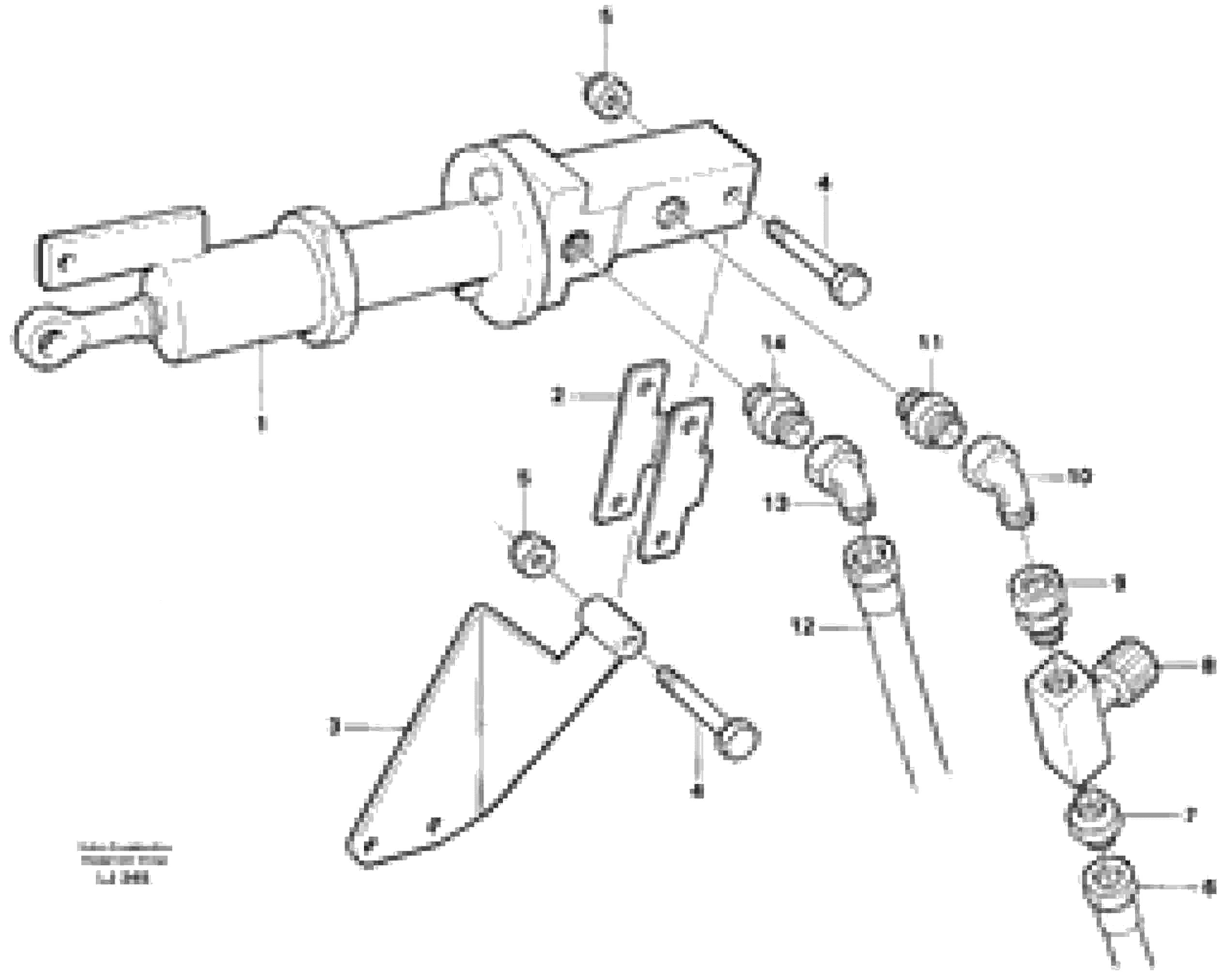 Схема запчастей Volvo EC230B - 46495 Fuel miser EC230B SER NO 5252-