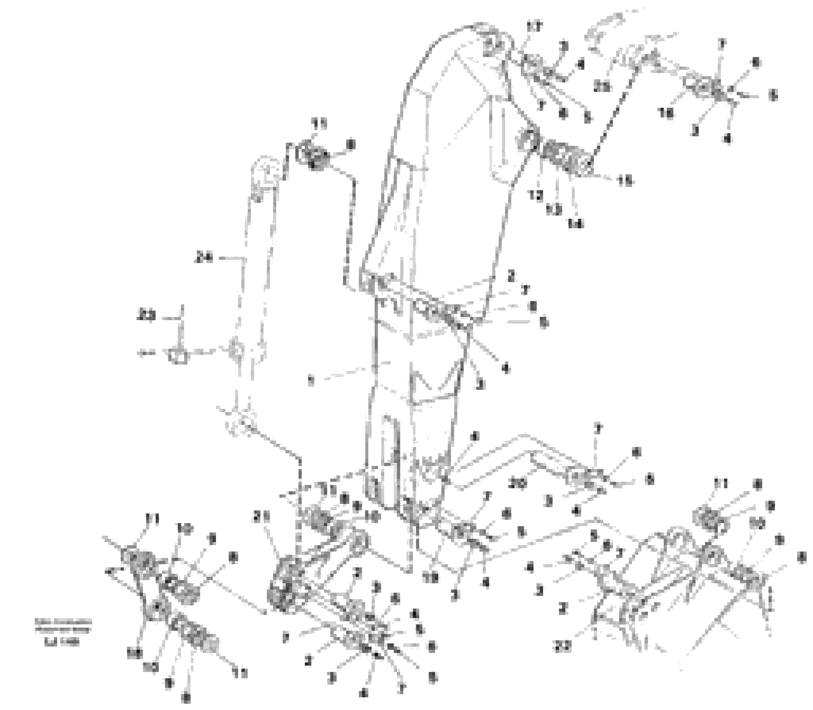 Схема запчастей Volvo EC230B - 64196 Backhoe dipper arm 3.35m EC230B SER NO 5252-