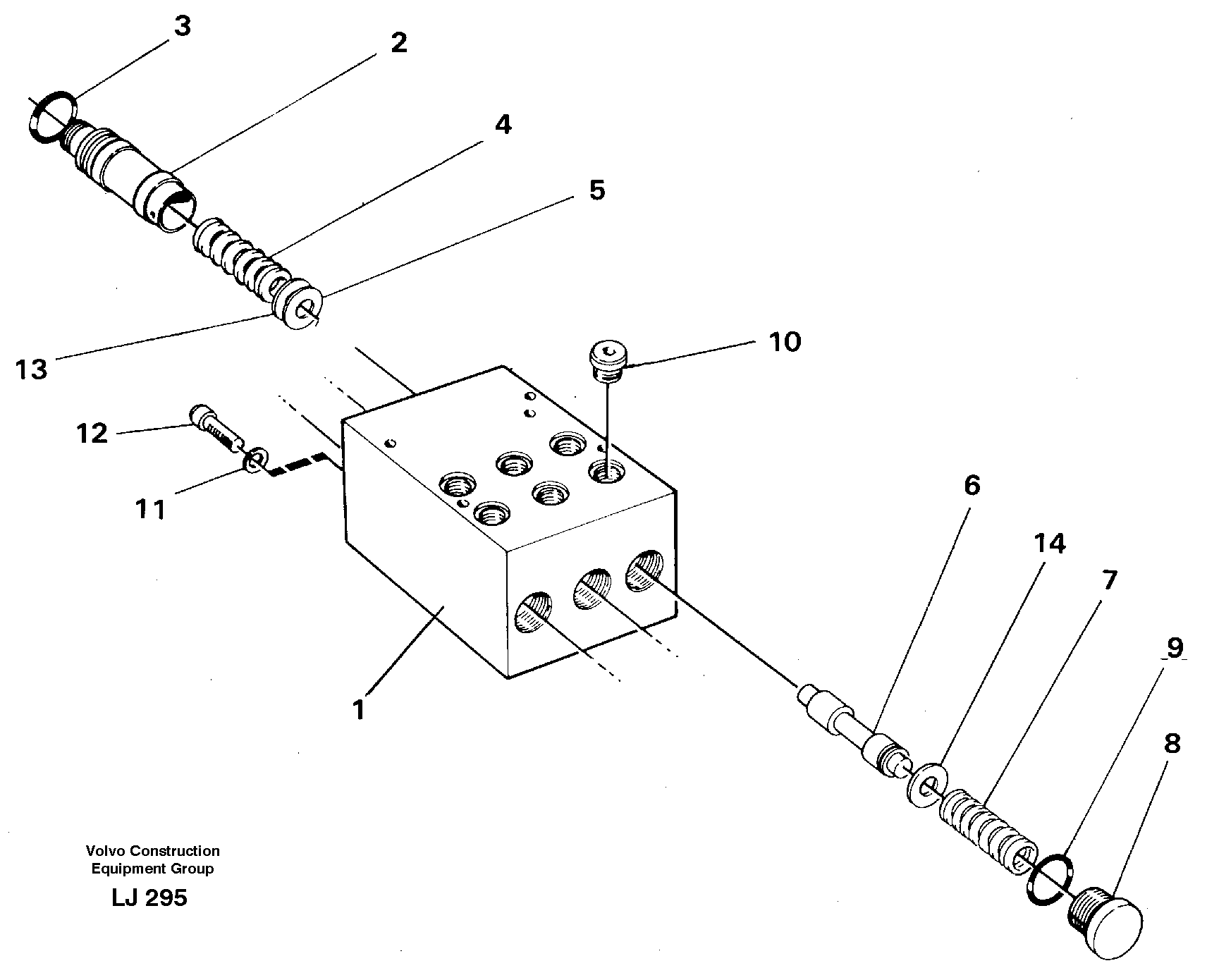 Схема запчастей Volvo EC230B - 10525 Pedal valve EC230B SER NO 5252-