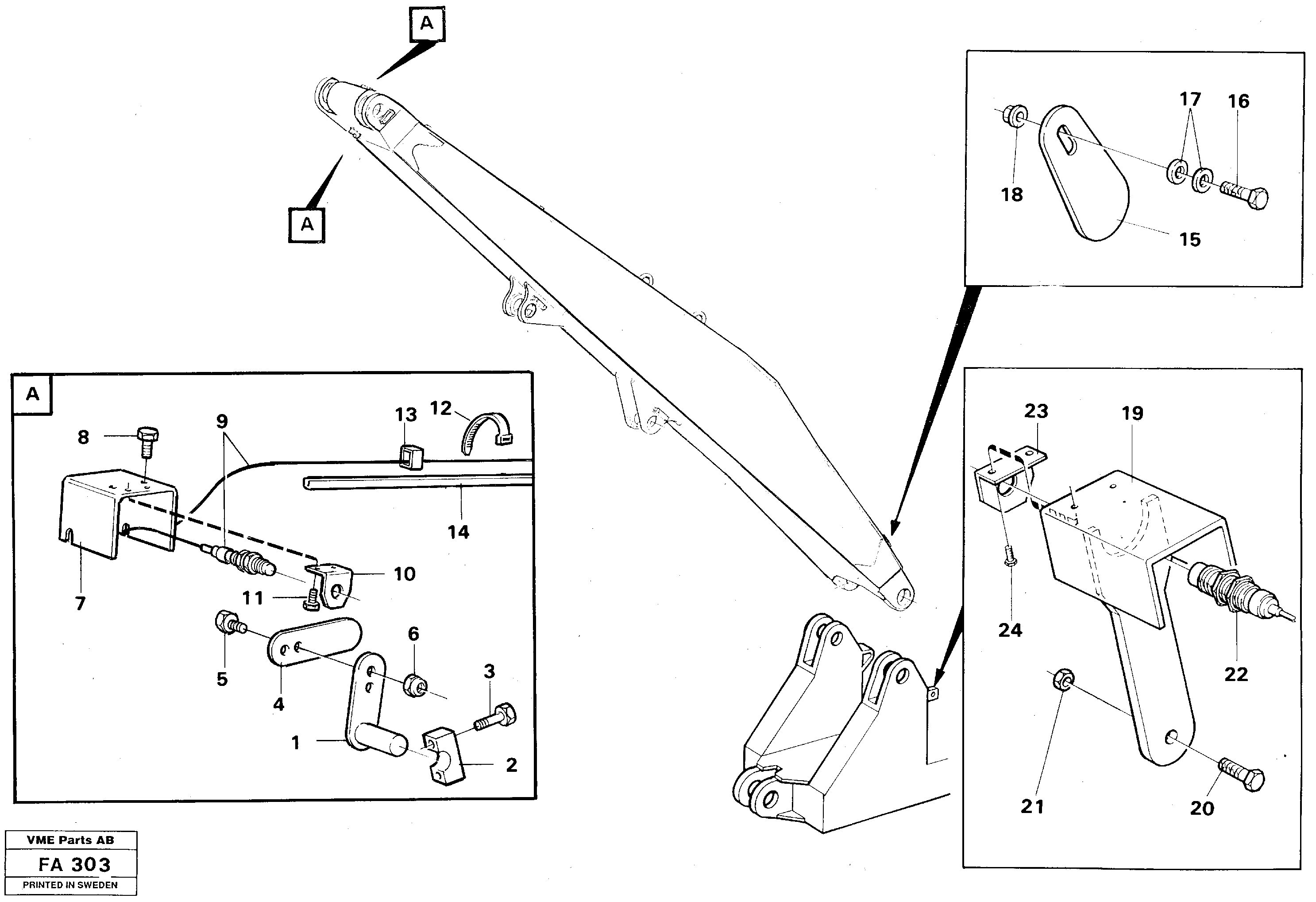 Схема запчастей Volvo EC230B - 30360 Electric installation on boom, matreials handl. equipm EC230B ?KERMAN ?KERMAN EC230B